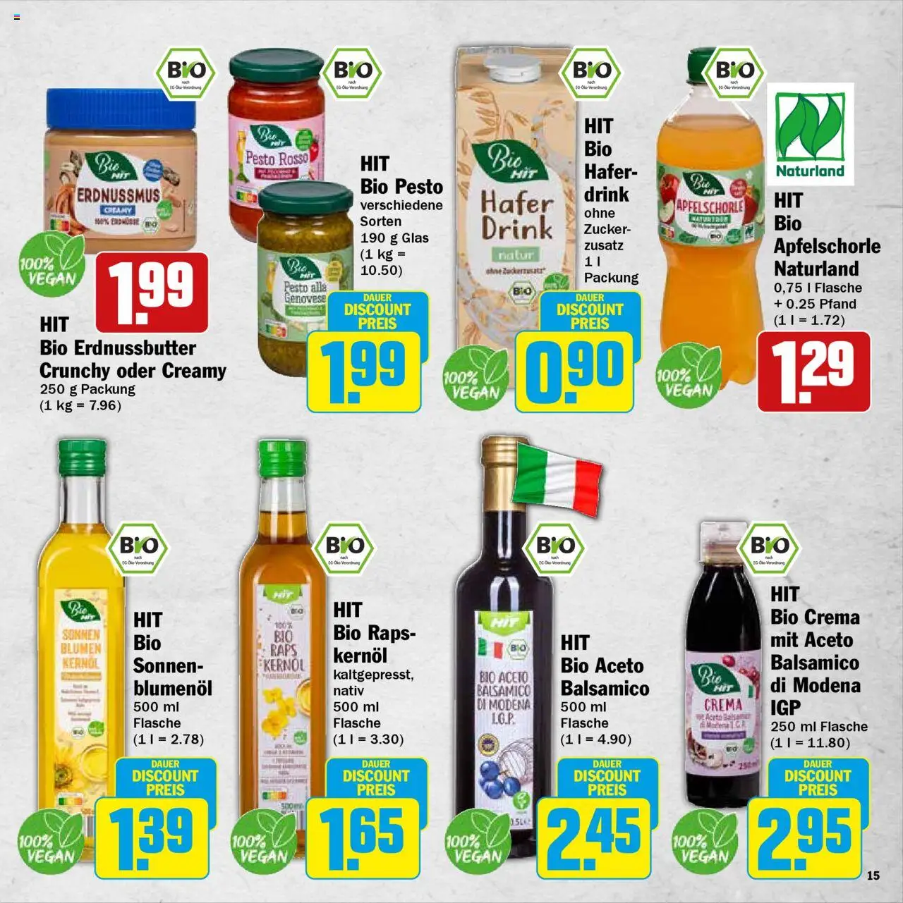 HIT Einfach Grillen - gültig ab dem 11.08.2025 | Seite: 15 | Produkte: Balsamico, Blumen, Zucker
