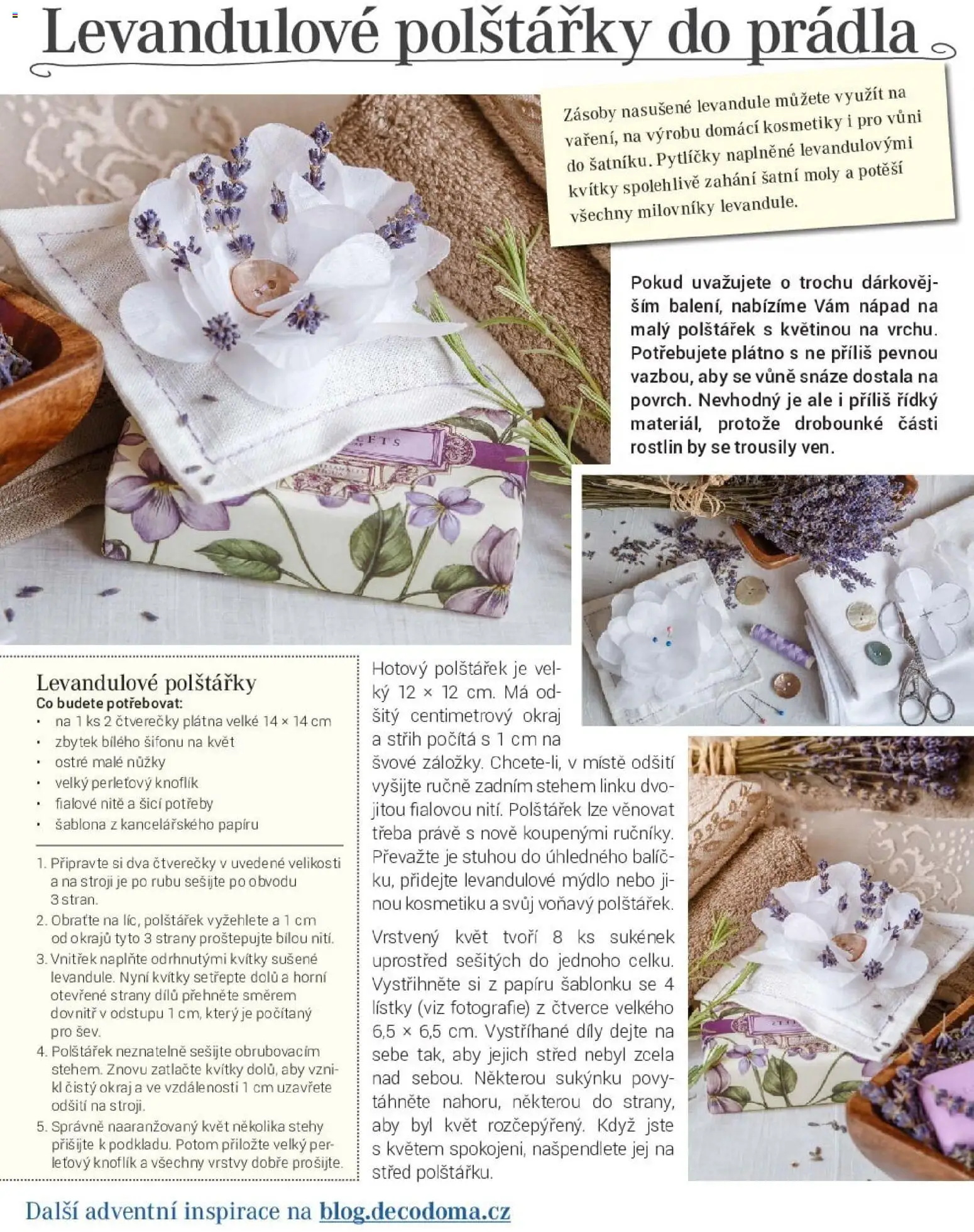 Decodoma katalog Advent 2025 od 24.11.2025 | Strana: 28 | Produkty: Mýdlo, Polštářky, Nůžky, Šablona