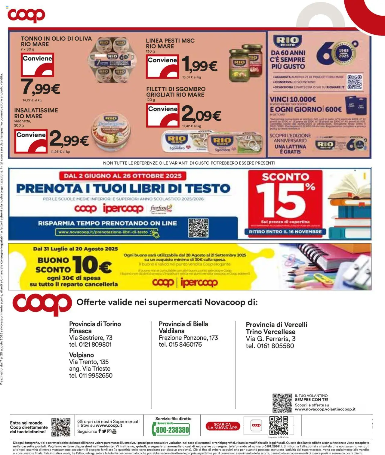 Volantino COOP del 07.08.2025 | Pagina: 18 | Prodotti: Tè, Olio, Data, Tonno