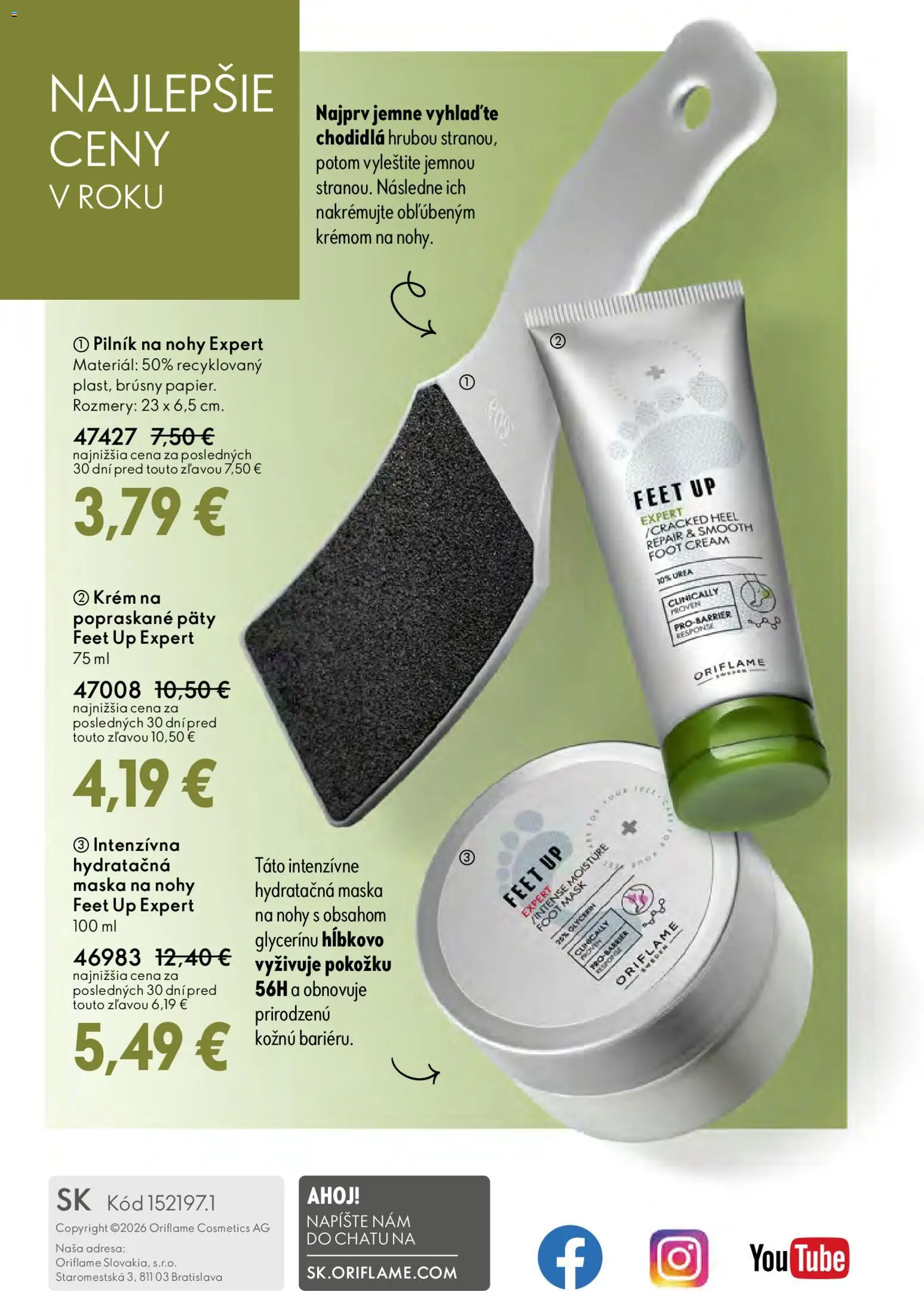 Nové Oriflame akcie – leták je platný od 25.03.2026 | Strana: 148 | Produkty: Maska, Krém