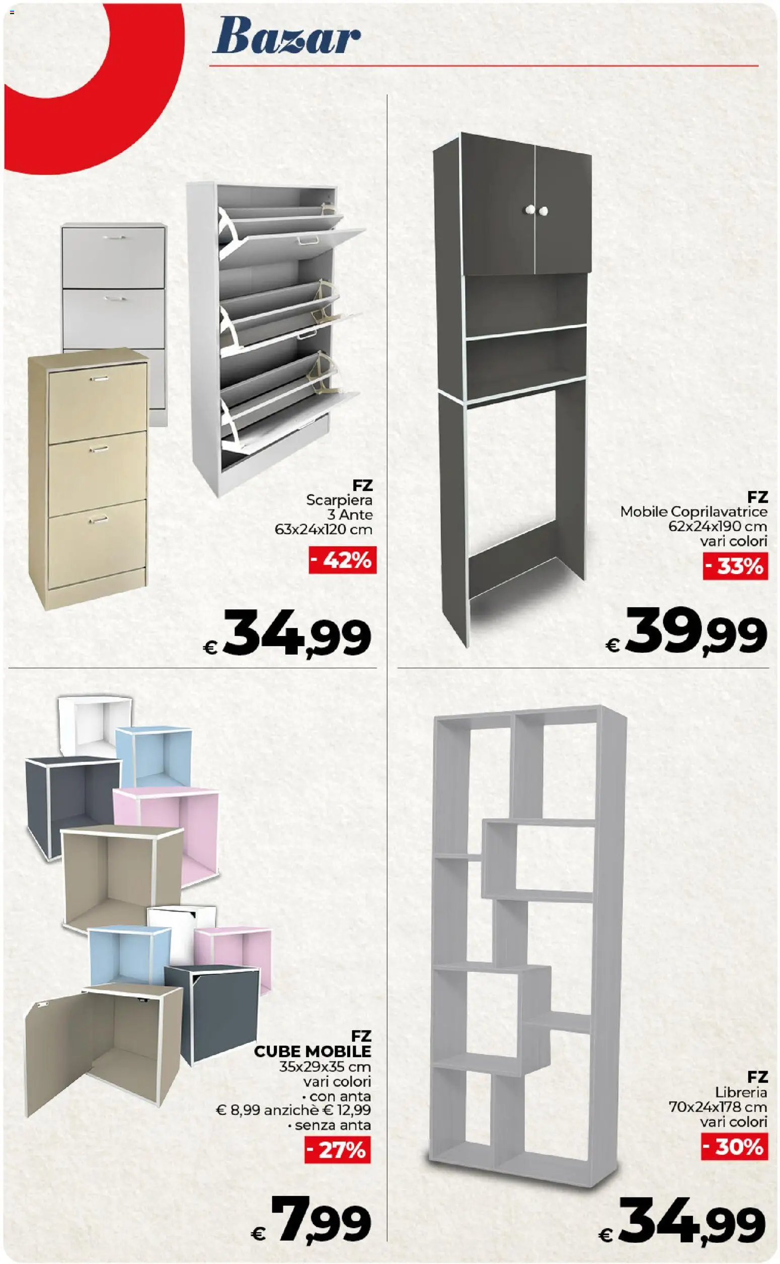 Volantino COOP del 27.01.2026 | Pagina: 51 | Prodotti: Mobile, Libreria, Scarpiera