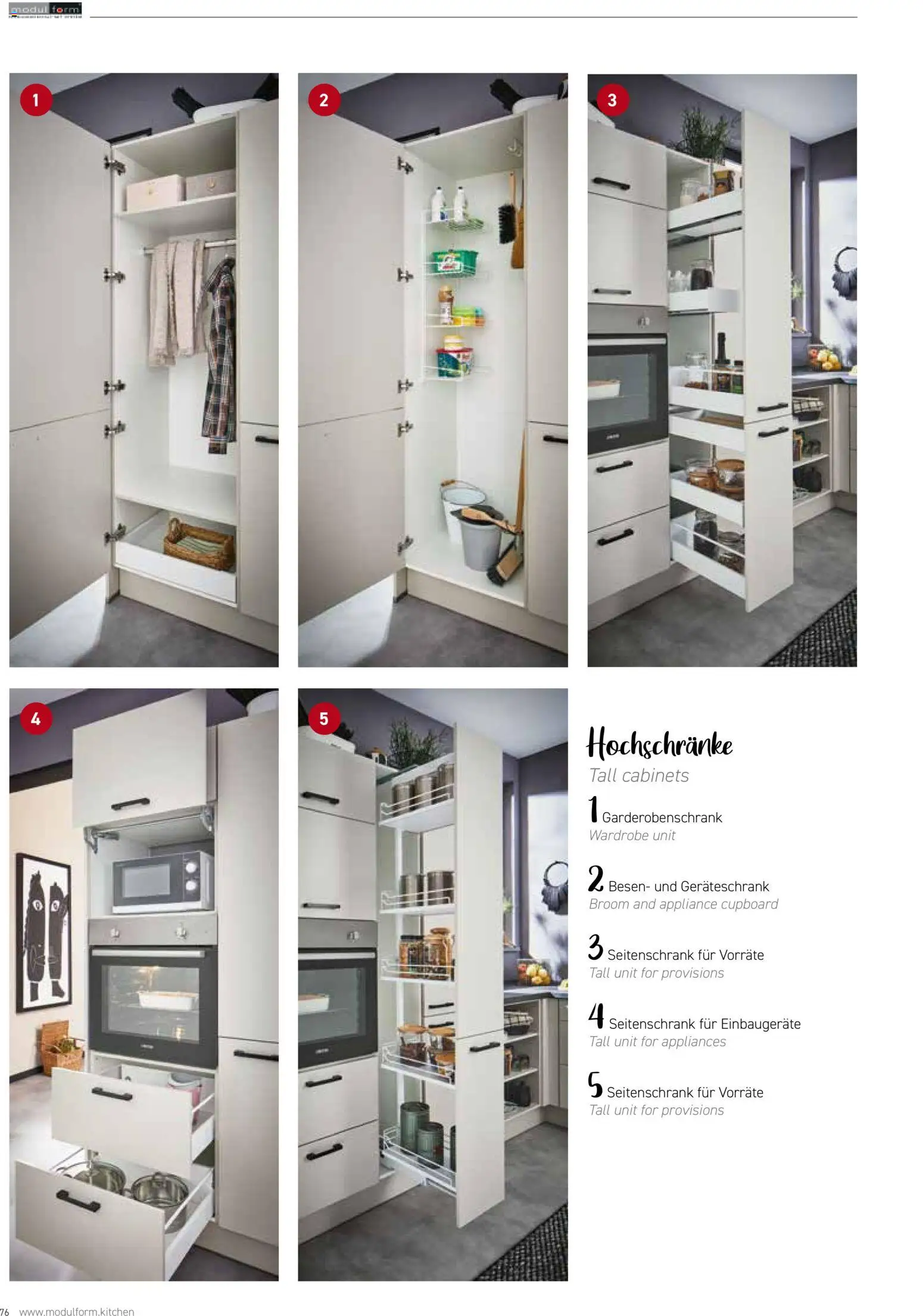 Ostermann Modulform Küchenprospekt 2026 – gültig ab 01.01.2026 | Seite: 76 | Produkte: Garderobenschrank
