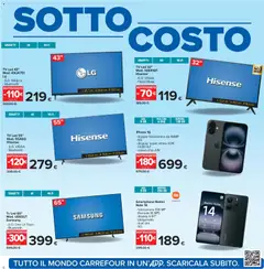 Anteprima del volantino Volantino Carrefour	 valido a partire dal 06.02.2026 | Pagina: 6 | Prodotti: Iphone, smart TV, TV, Samsung