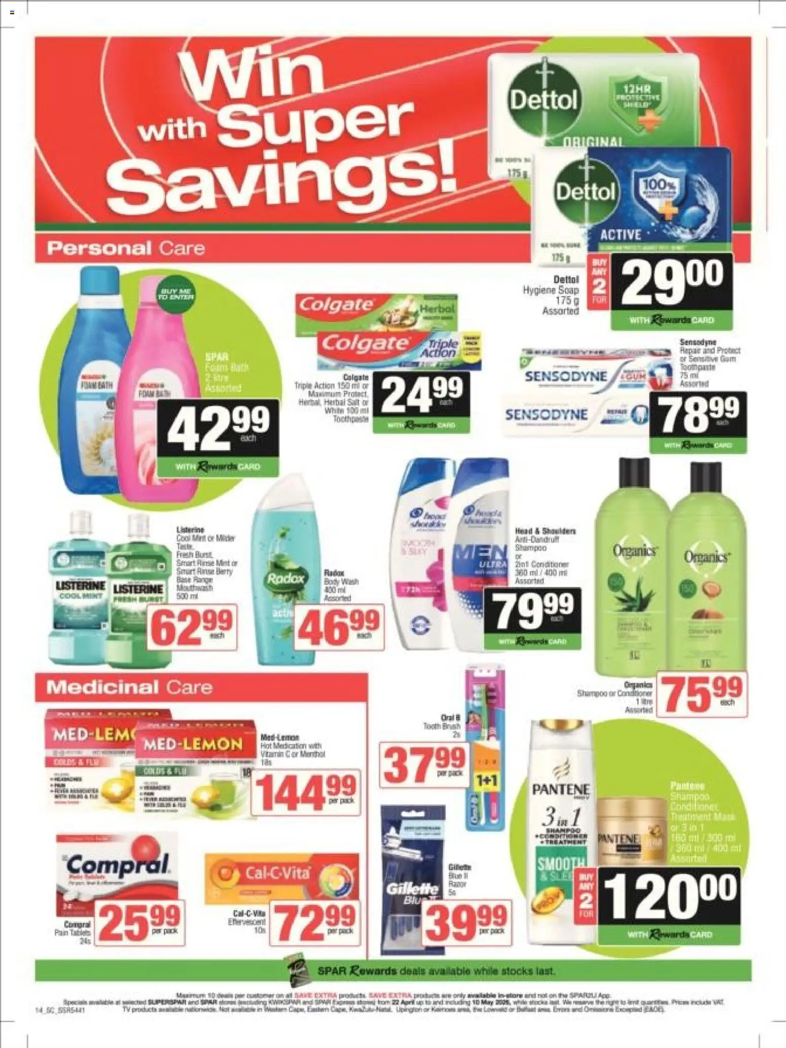 New Spar catalogue – valid from 22.04.2026 | Page: 15 | Products: Conditioner, Soap, Tooth brush, Salt