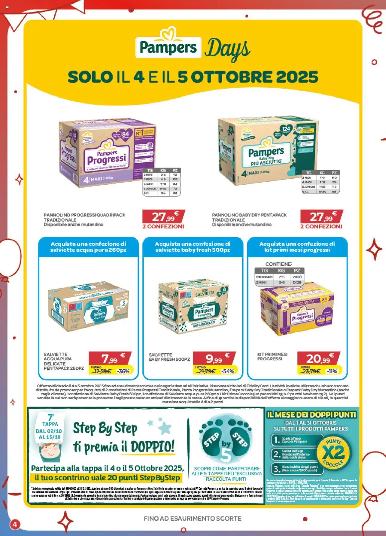 Volantino Bimbo store del 02.10.2025 | Pagina: 4 | Prodotti: Acqua, Pampers