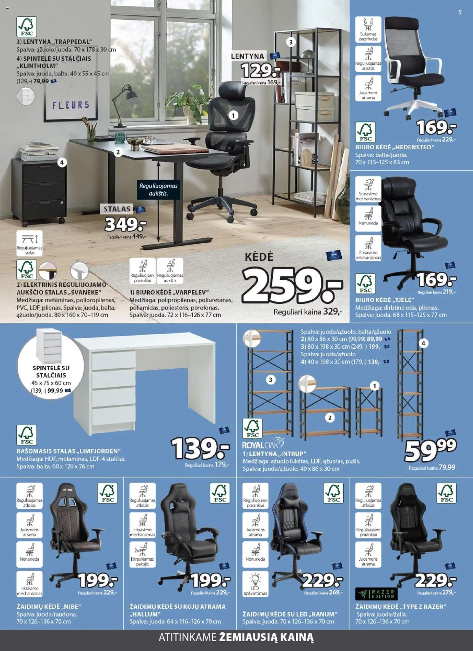 JYSK akcijos nuo 28.10.2025 | Puslapis: 5 | Prekių: Lentyna, Stalas, Kėdė, Spintelė