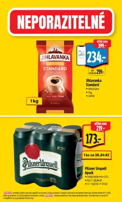 Albert leták - Hypermarket od 17.09.2025 | Strana: 4 | Produkty: Káva, Pilsner, Káva Standard, Mletá káva