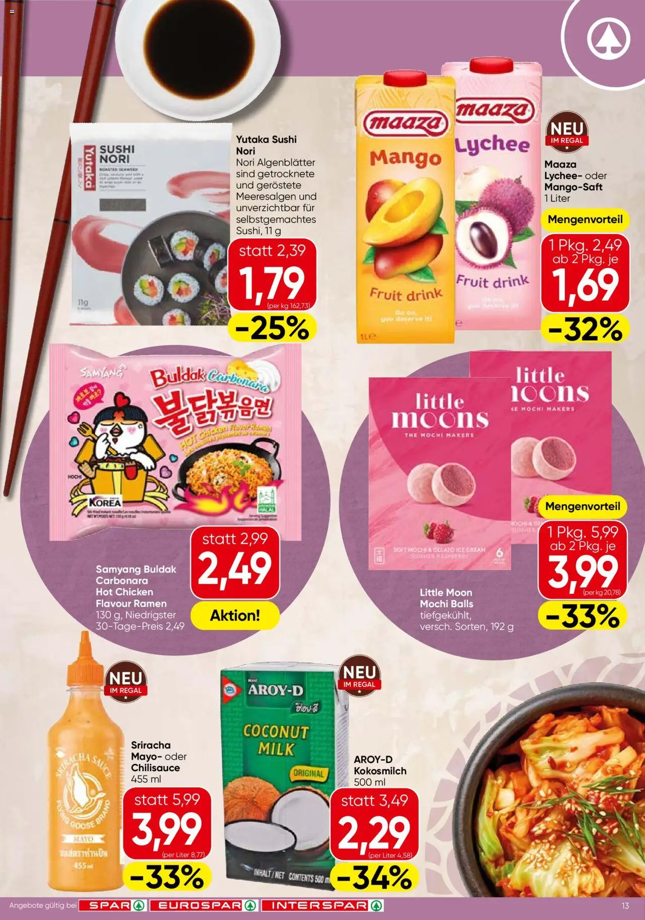 Spar Flugblatt - Steiermark gültig ab 09.10.2025 | Seite: 13 | Produkte: Mango, Regal