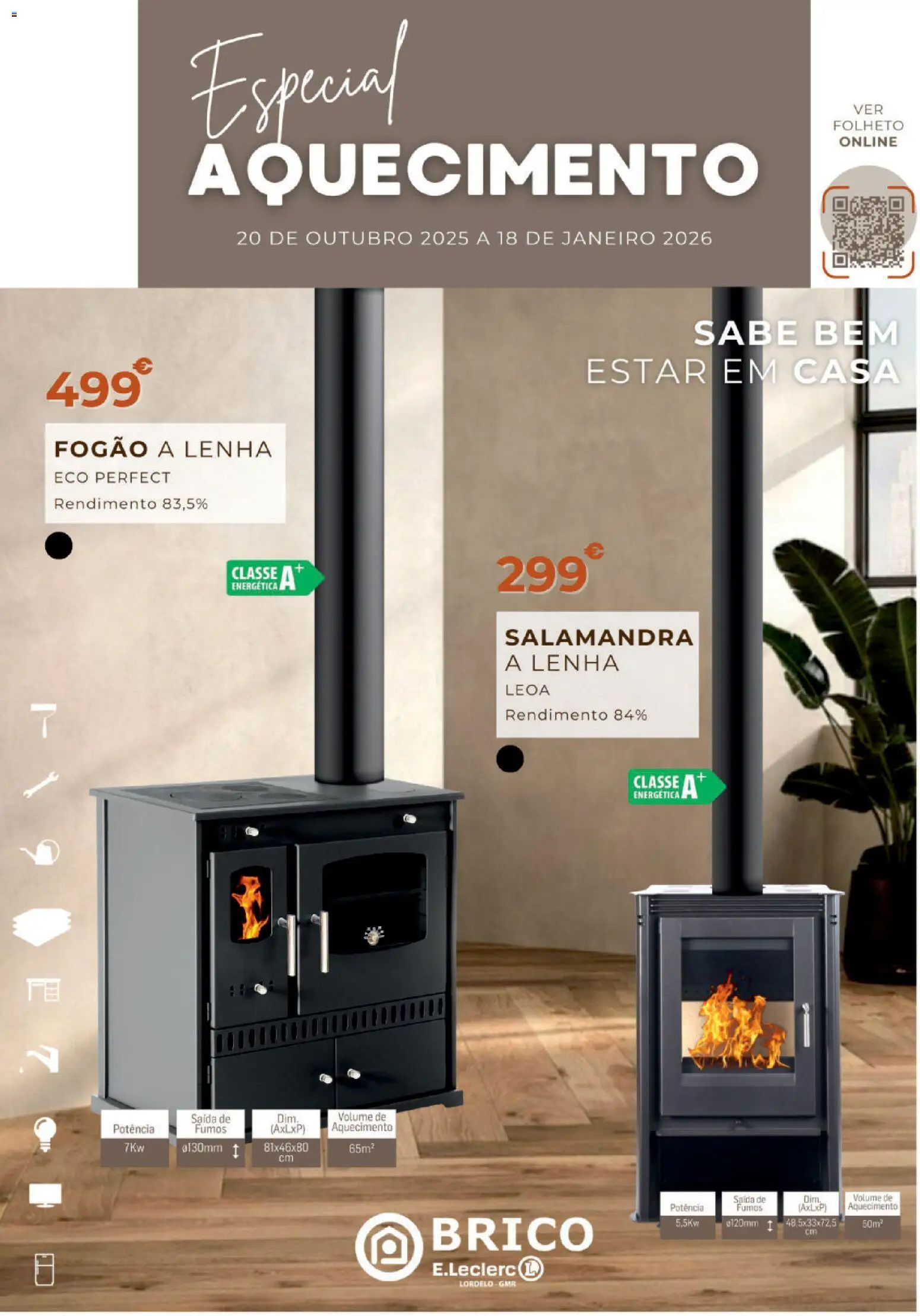 E.Leclerc Especial Aquecimento Lordelo │ válido de 20.10.2025 | Página: 1 | Produtos: Fogão