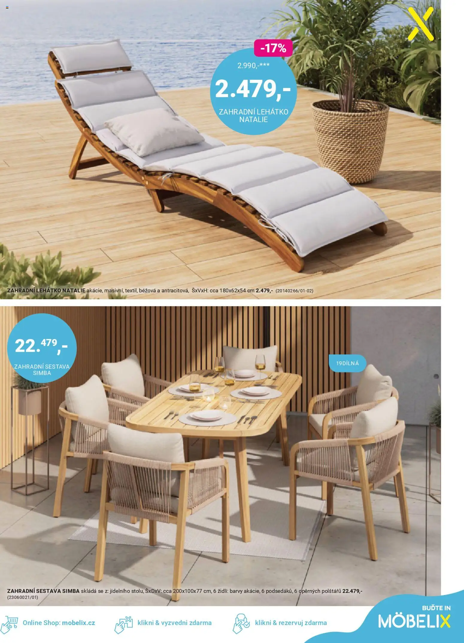 Möbelix leták - Zahrada od 09.03.2026 | Strana: 7 | Produkty: Zahradní lehátko, Lehátko, Barvy