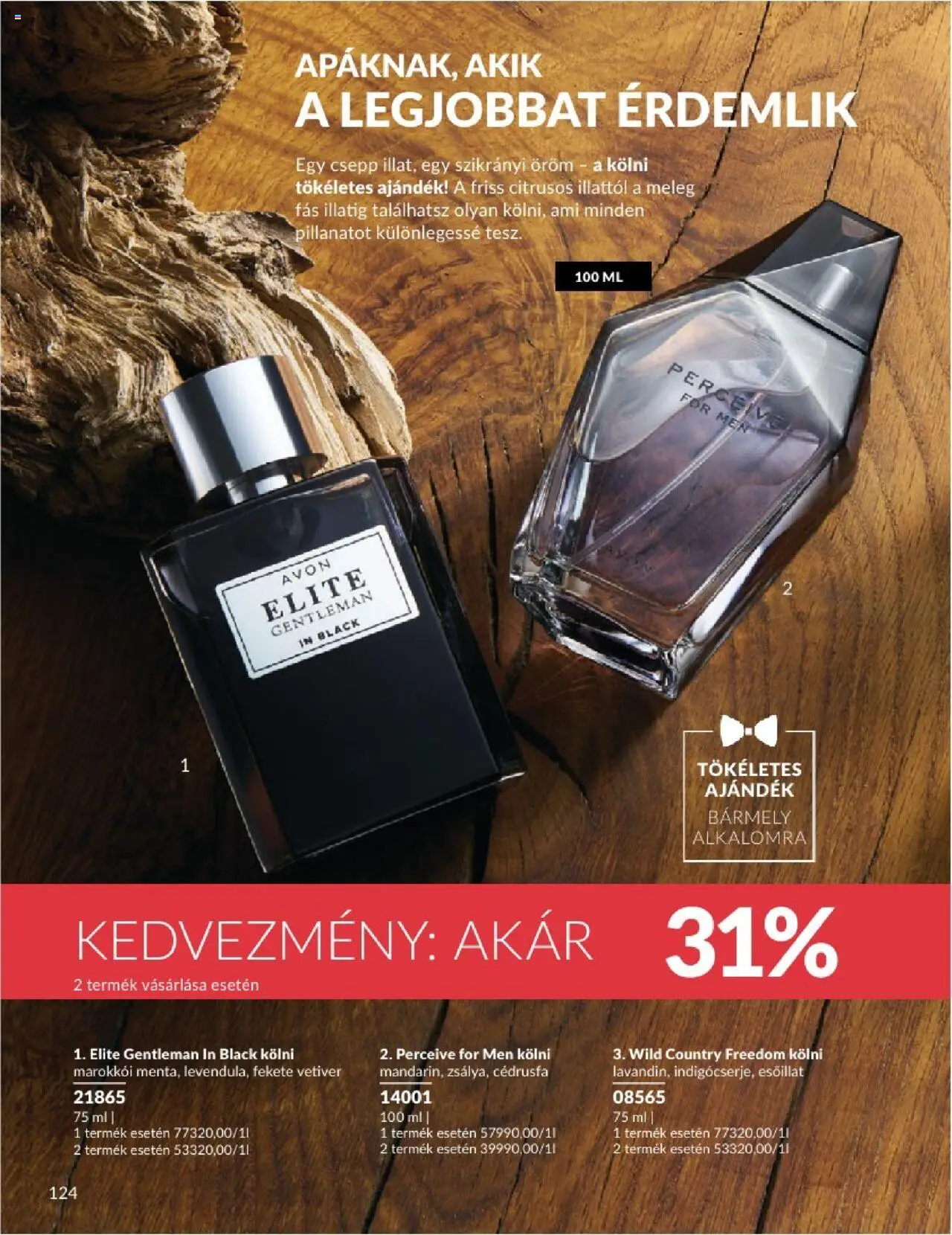 Avon akciós ujság - amely érvényes a következő dátumtól: 01.06.2025 | Oldal: 124 | Termékek: Kölni