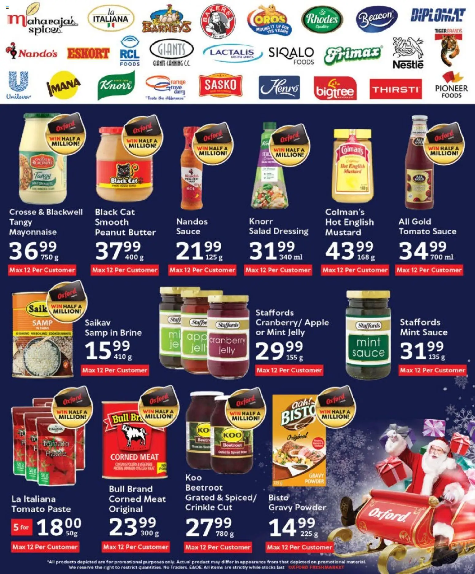 New Oxford Freshmarket catalogue – valid from 26.11.2025 | Page: 13 | Products: Corned meat, Tomato sauce, Dressing, Gravy