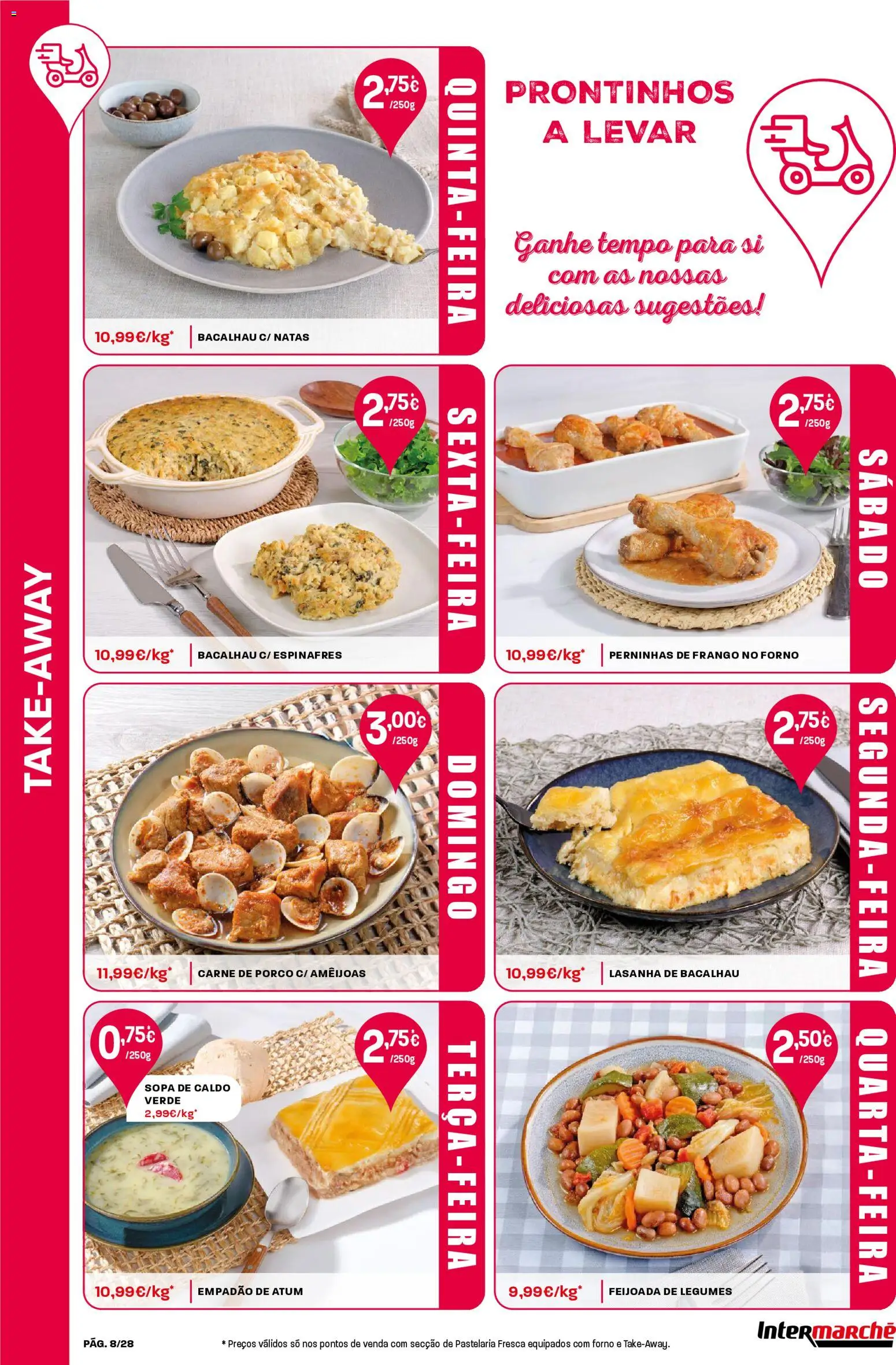 Intermarché Folheto Contact │ válido de 06.11.2025 | Página: 8 | Produtos: Forno, Lasanha, Sopa, Carne de porco