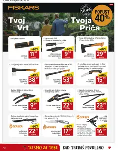 VRTNE MIMOILAZNE ŠKARE, Vrtne mimoilazne škare, Duljina: 208mm, širina: 70mm, težina: 200g - Pregled kataloga iz trgovine Konzum, vrijedi od 15.10.2025 | Stranica: 42