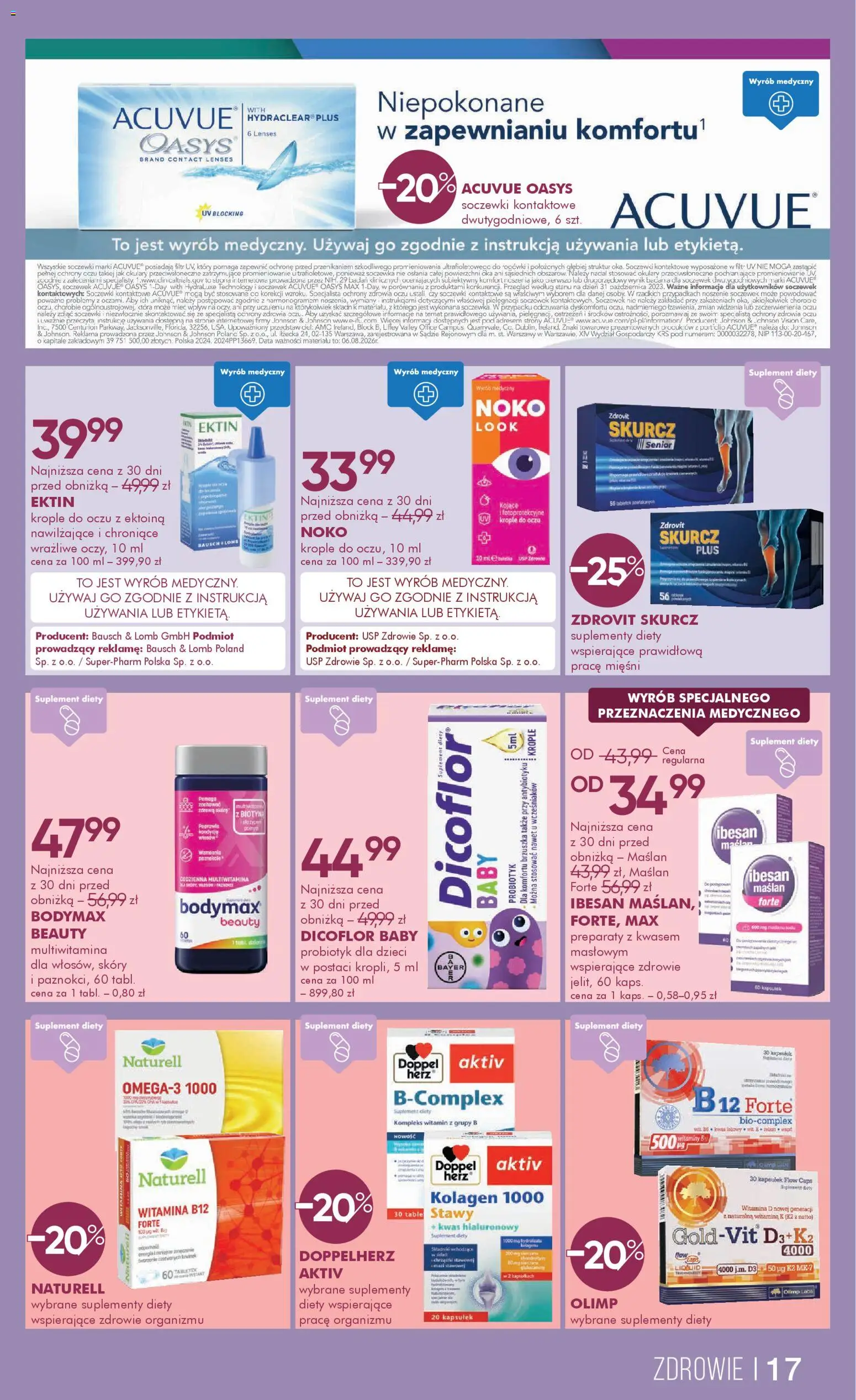Super-pharm gazetka od 08.04.2026 | Strona: 17 | Produkty: Okulary, Okulary przeciwsłoneczne