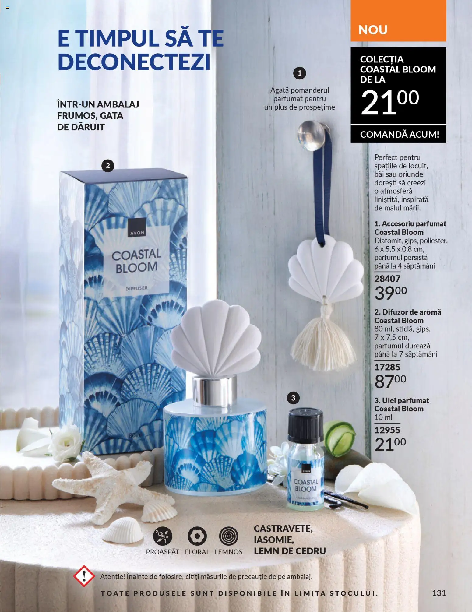 Noul catalog Avon – valabil de la 01.03.2026 | Pagină: 133 | Produse: Difuzor, Ulei parfumat, Ulei