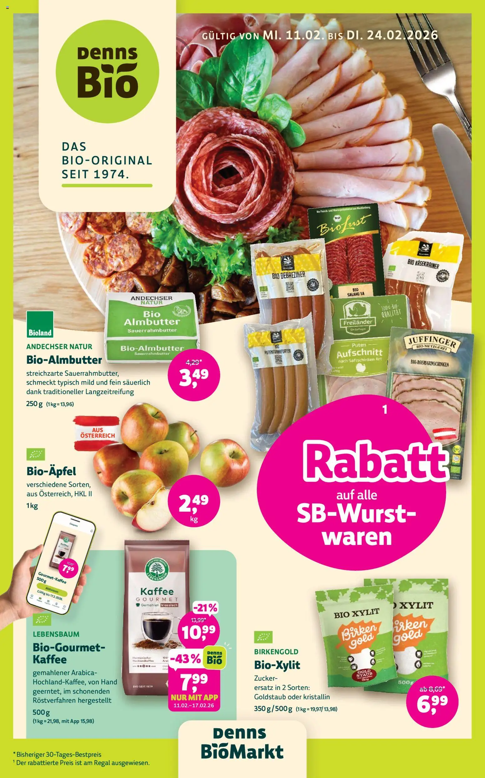 Denns BioMarkt Angebote gültig ab 11.02.2026 | Seite: 1