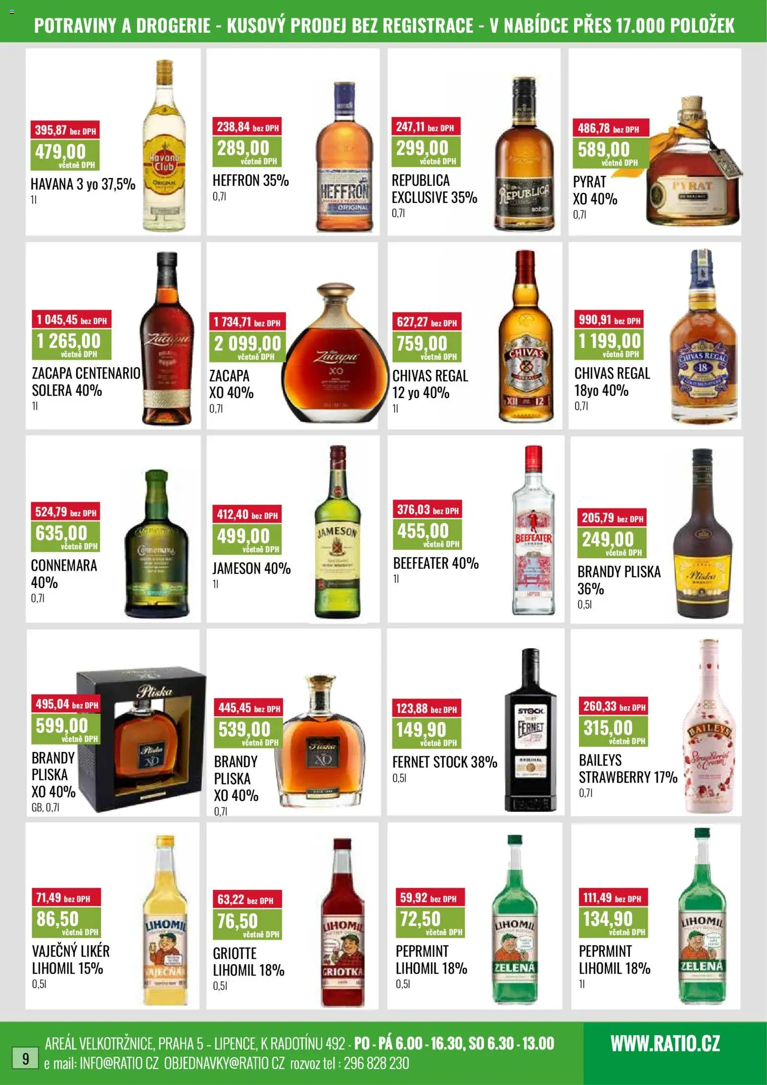 Ratio leták od 01.04.2026 | Strana: 10 | Produkty: Heffron, Likér, Republica, Vaječný Likér