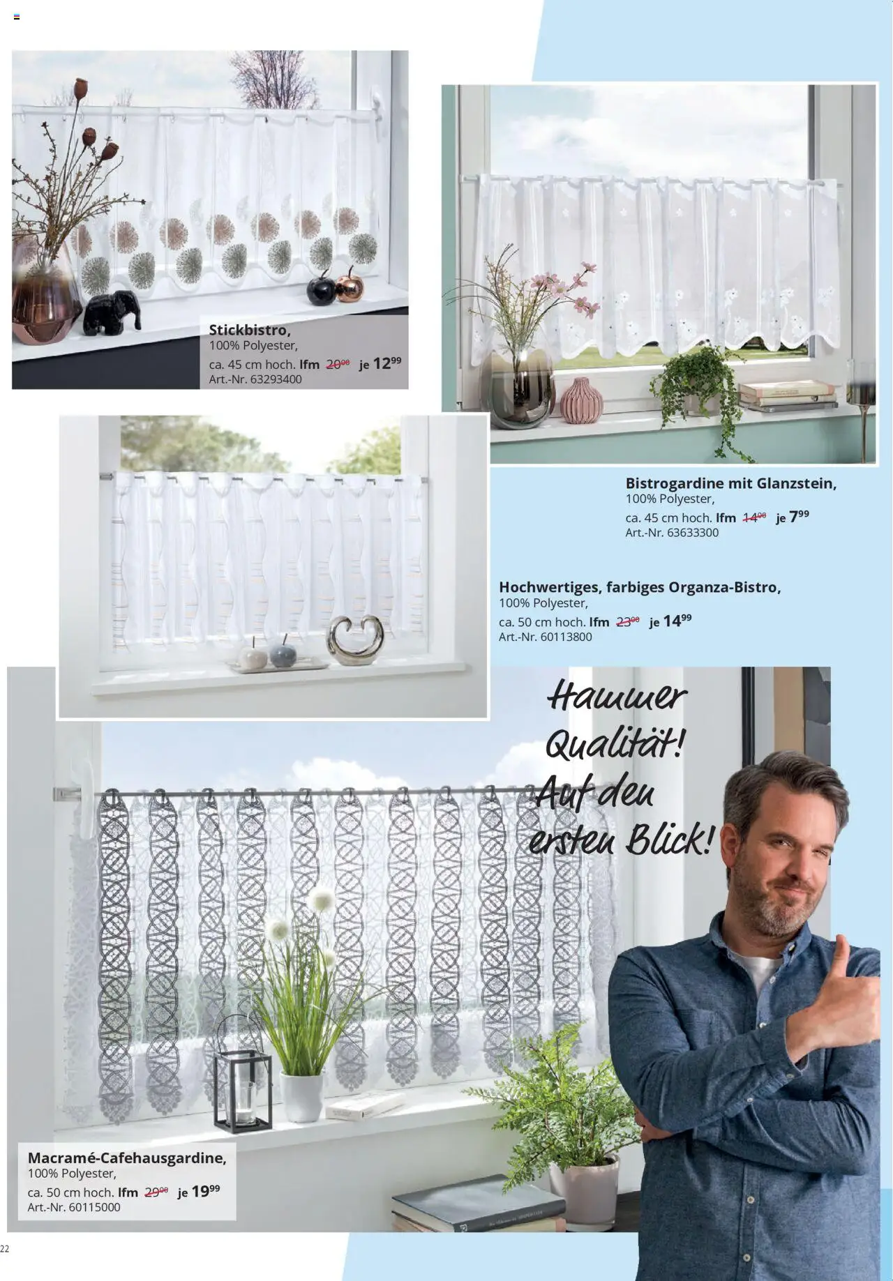 Hammer Zuhause Gardinentischware – gültig ab 01.09.2025 | Seite: 22