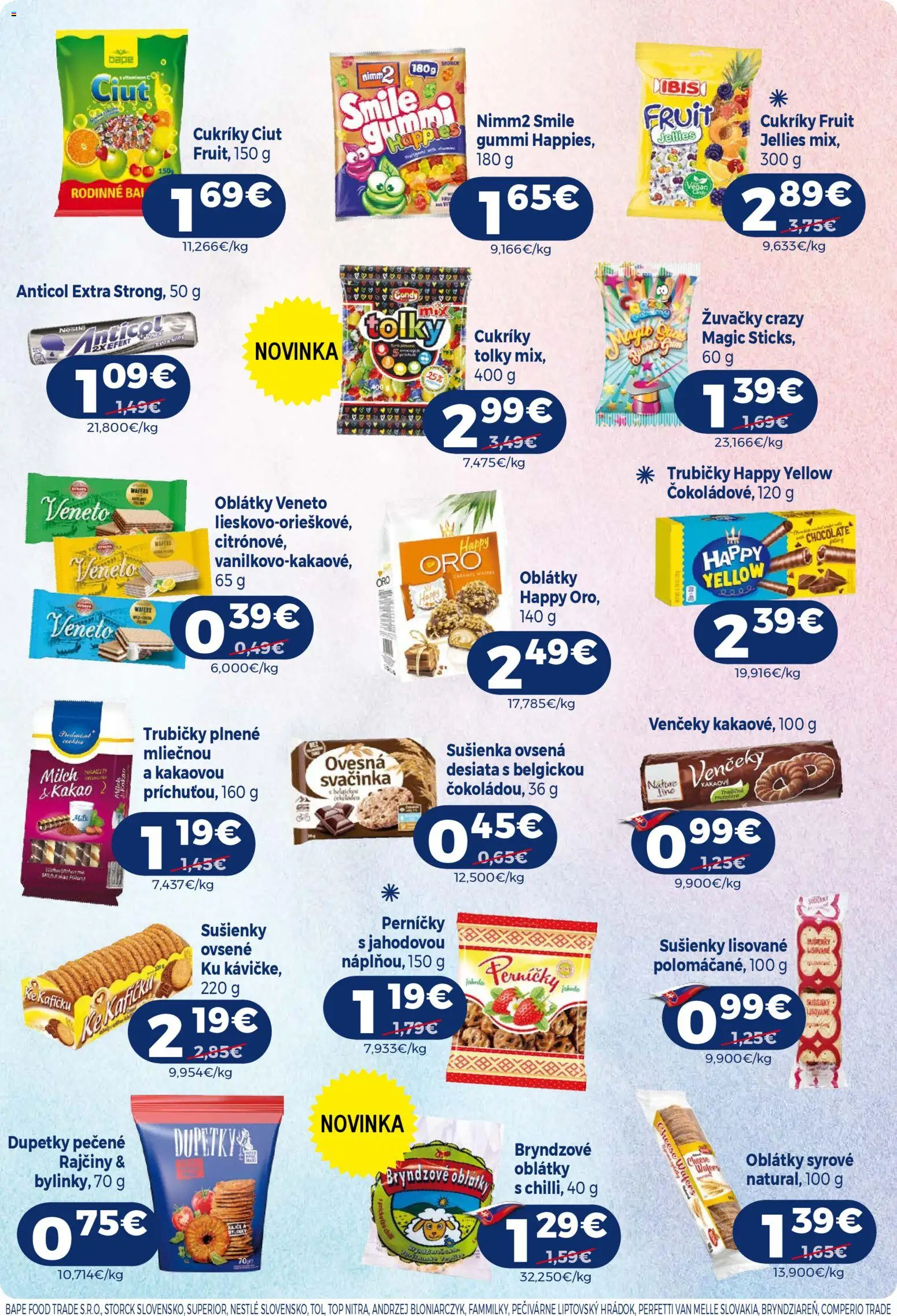 Nové Milk Agro akcie – leták je platný od 04.03.2026 | Strana: 10 | Produkty: Cukríky, Kakao