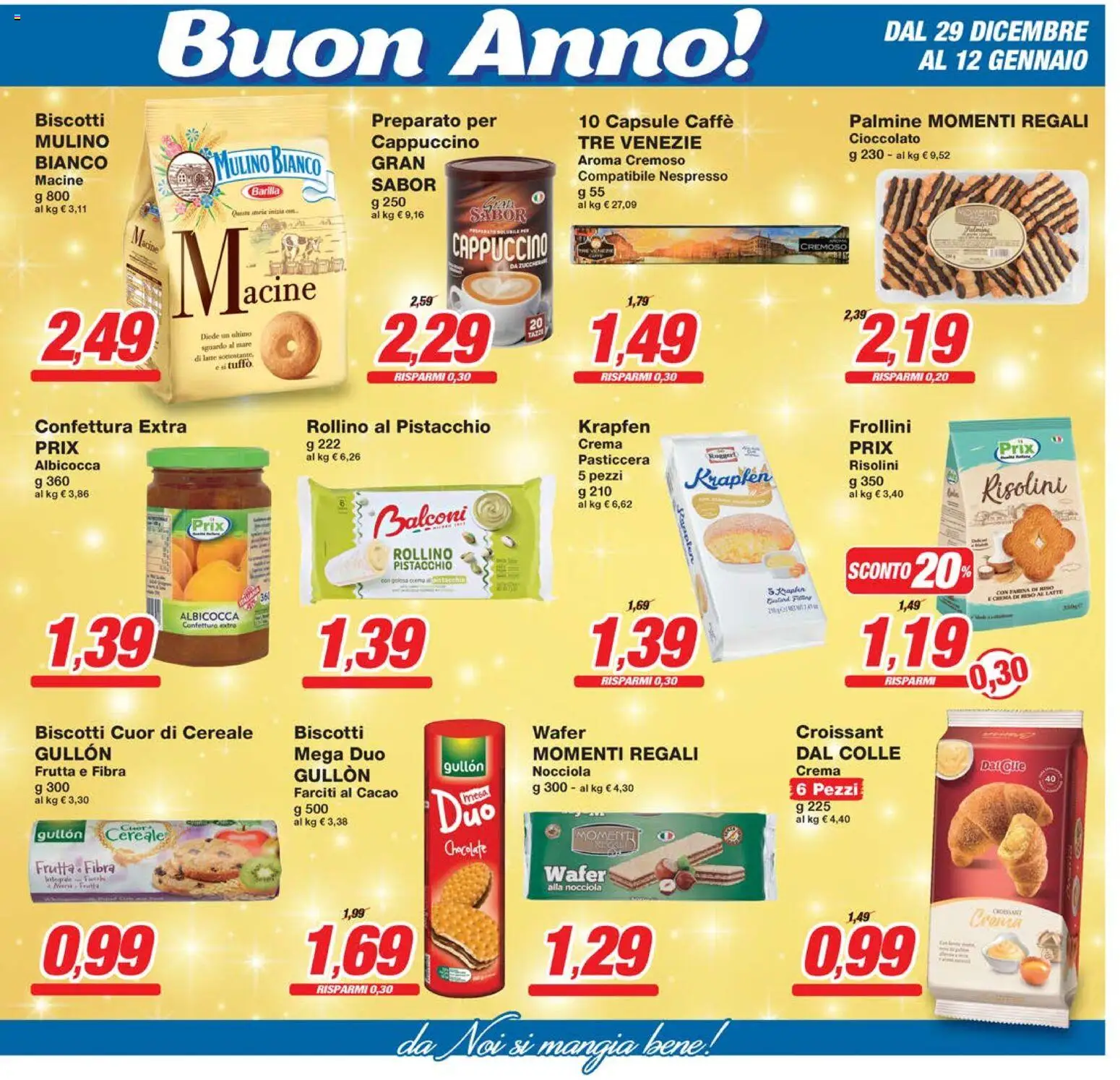 Volantino Prix del 29.12.2025 | Pagina: 9 | Prodotti: Caffè, Riso, Farina, Frollini