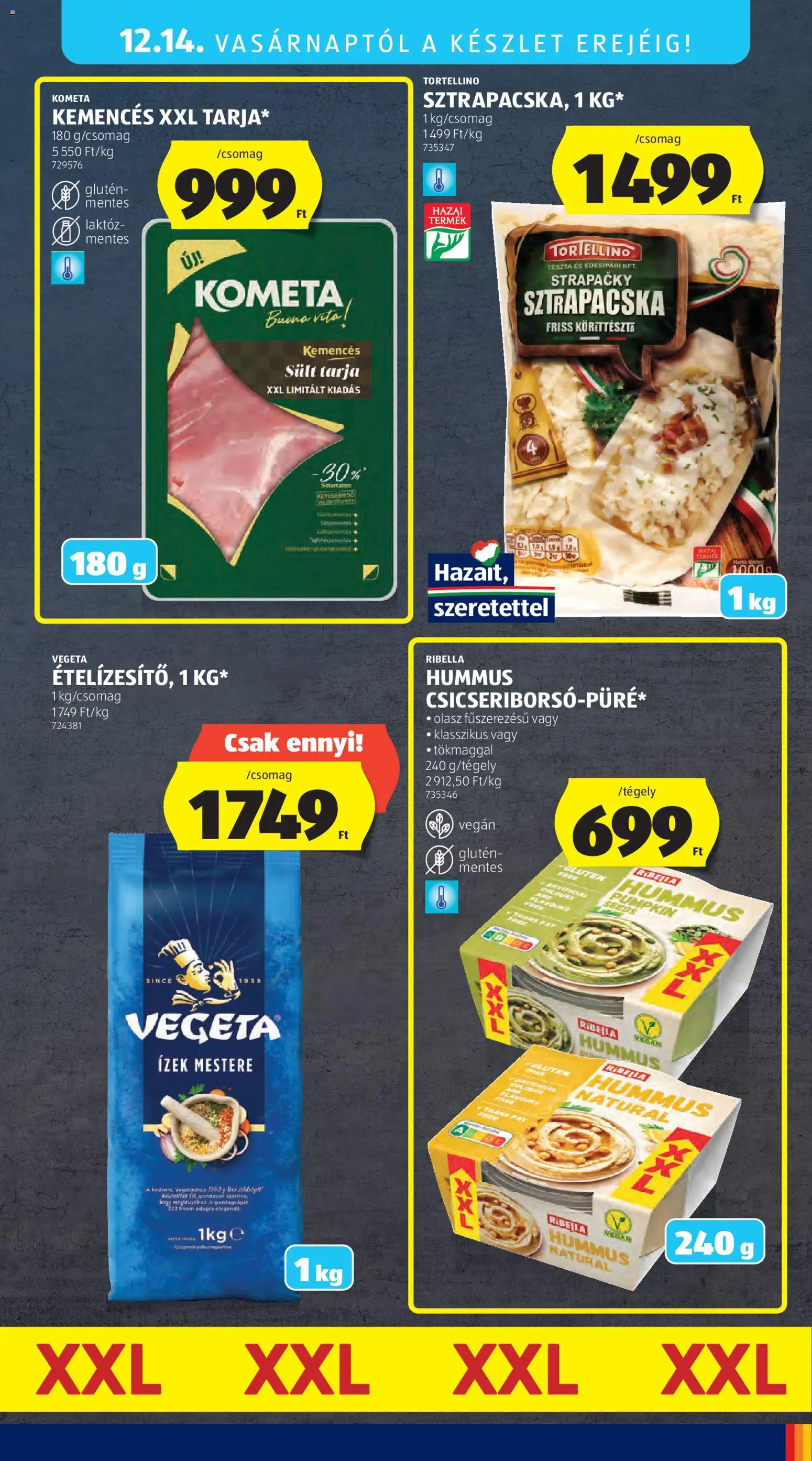 Aldi akciós ujság - amely érvényes a következő dátumtól: 11.12.2025 | Oldal: 65 | Termékek: Tarja, Tészta, Vegán, Ételízesítő