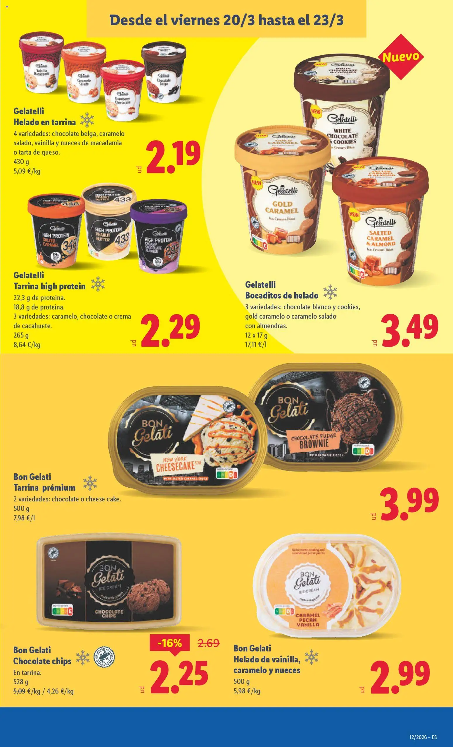 Lidl folleto │ válido desde el 16.03.2026 | Página: 37 | Productos: Chocolate, Crema, Helado
