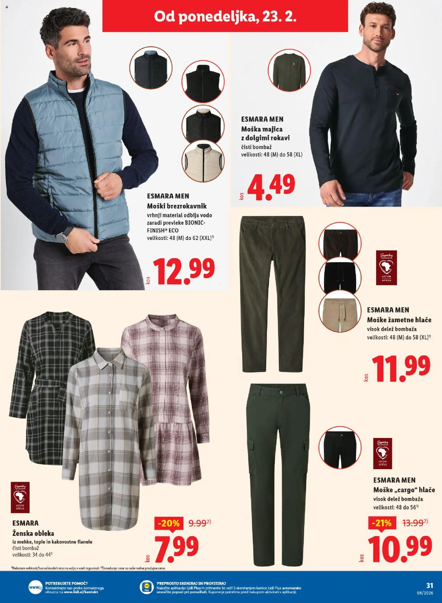 Novi Lidl katalog ponudbe – veljaven od 19.02.2026 | Stran: 70 | Izdelki: Majica, Brezrokavnik, Hlace, Obleka