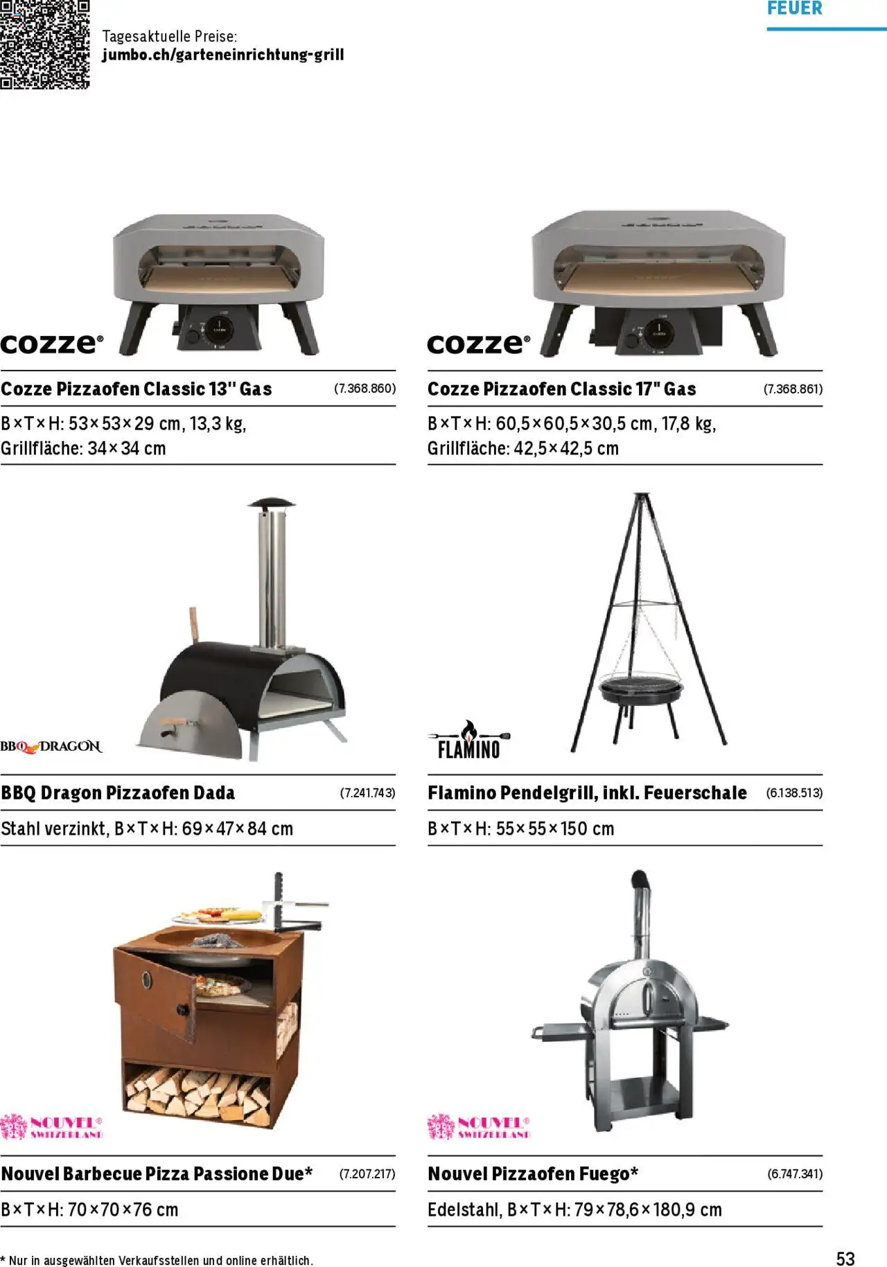 Jumbo Aktionen Grosse Grillbroschüre 2025 ab 21.02.2025 | Seite: 53 | Produkte: Pizza