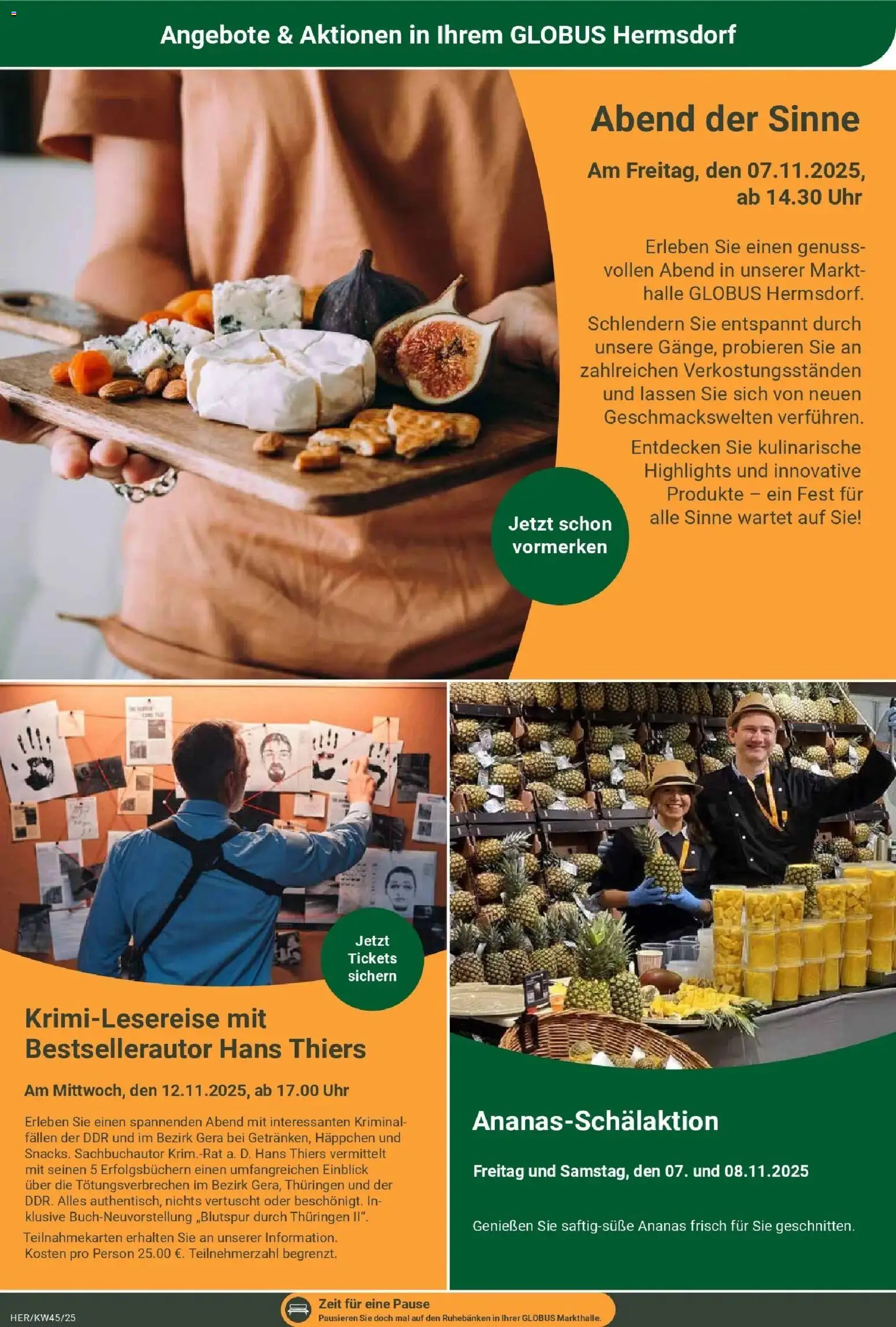 Globus prospekt Hermsdorf	 – gültig ab 02.11.2025 | Seite: 5 | Produkte: Ananas, Uhr