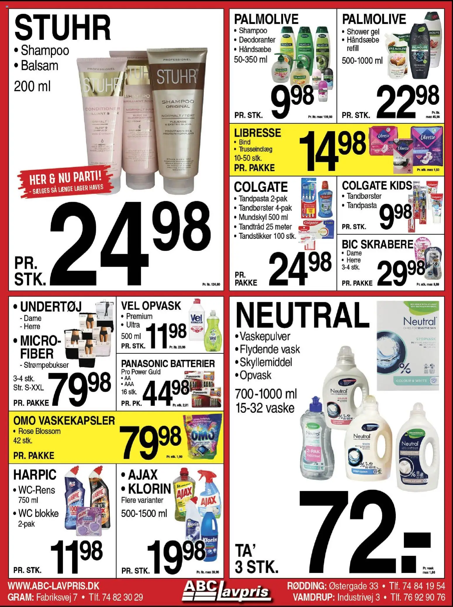 Abc Lavpris tilbudsavis – gyldig fra 12.11.2025 | Side: 8 | Produkter: Tandpasta, Vaskepulver, Batterier, Tandtråd