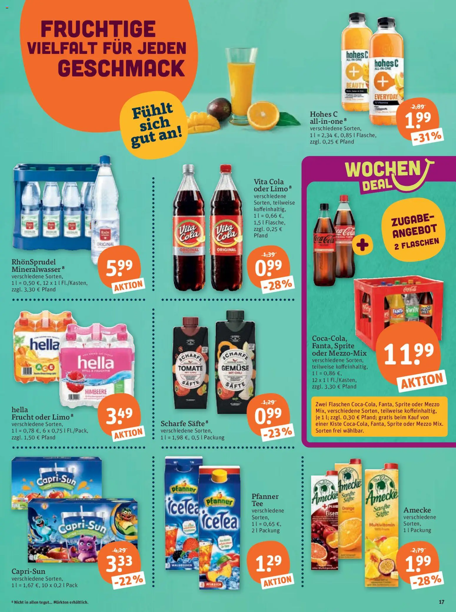 Tegut Prospekt 	 – gültig ab 02.03.2026 | Seite: 19 | Produkte: Mineralwasser, Gemüse, Hella, Rhonsprudel