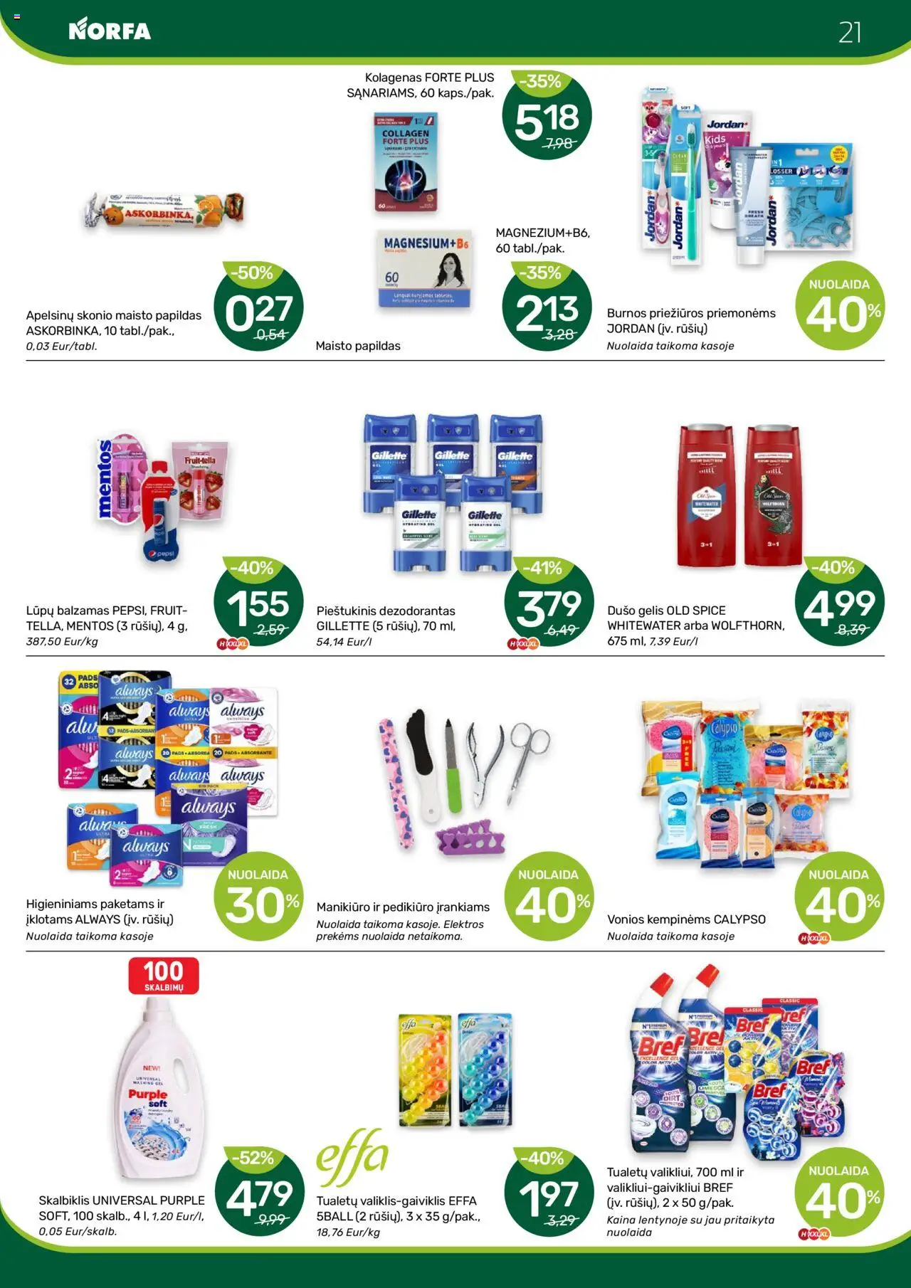 NORFA - Leidinys│galioja nuo 24.07.2025 | Puslapis: 21 | Prekių: Balzamas, Dezodorantas