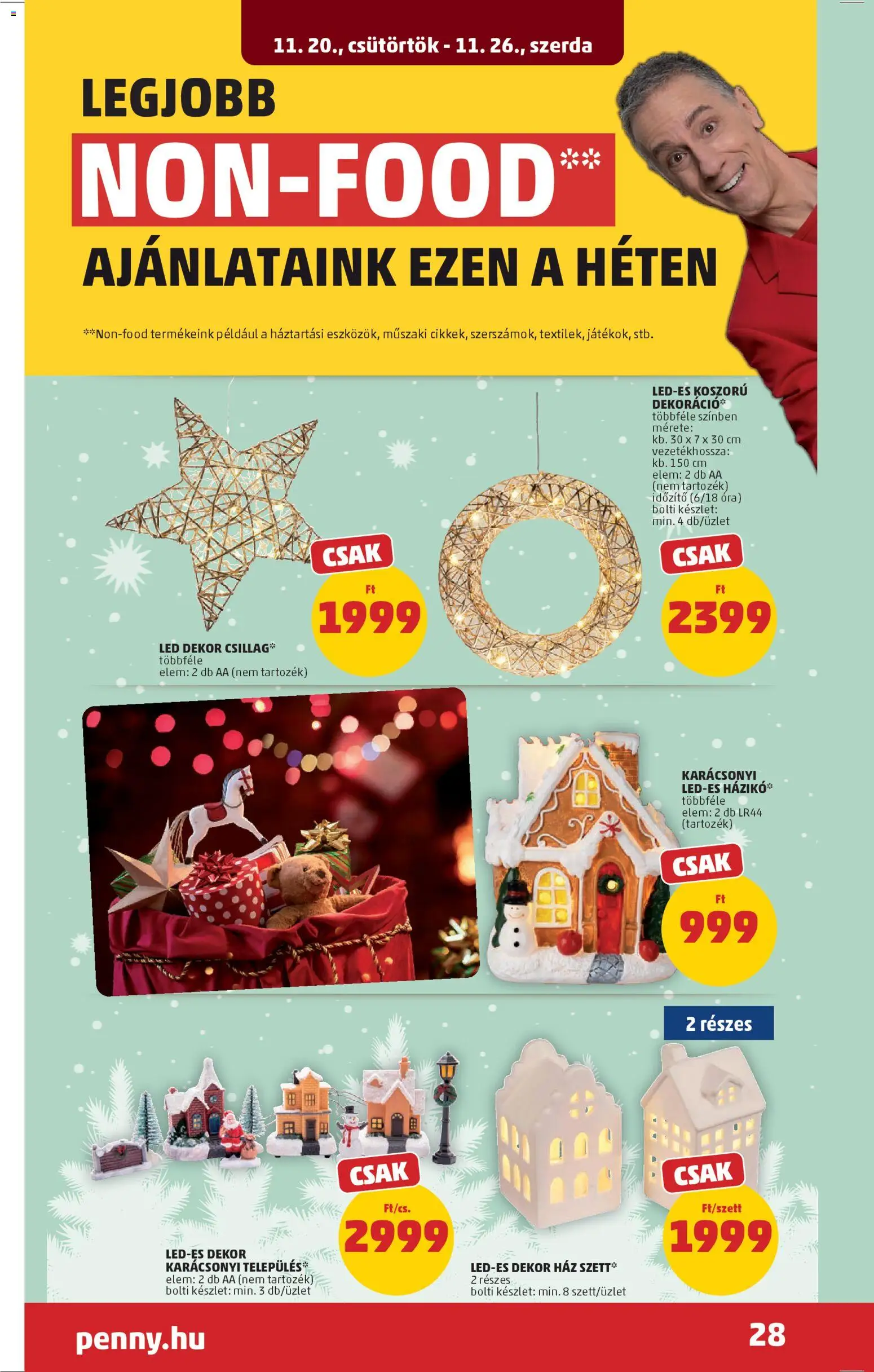 PENNY akciós ujság - amely érvényes a következő dátumtól: 20.11.2025 | Oldal: 32 | Termékek: Óra, Koszorú