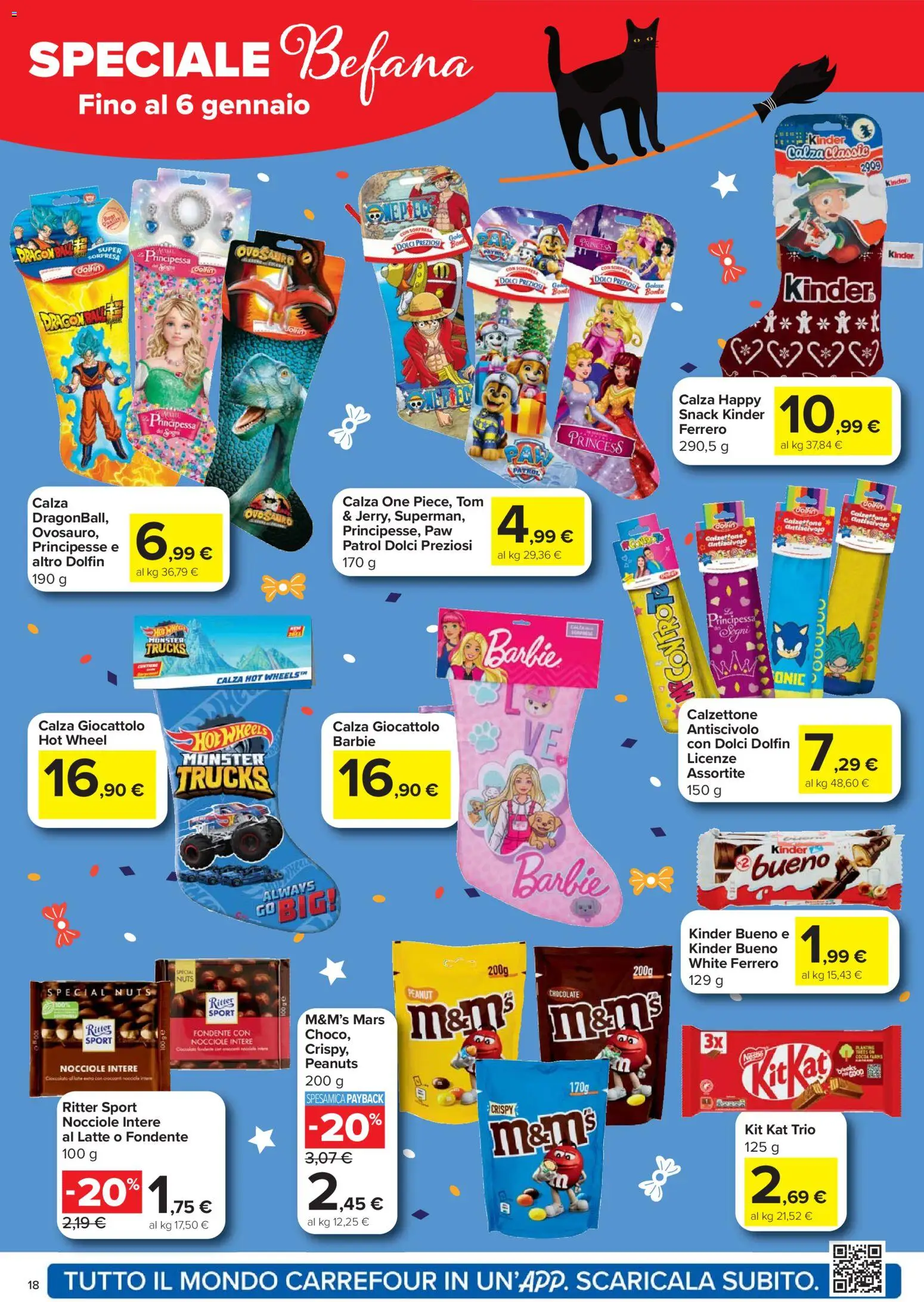 Volantino Carrefour del 18.12.2025 | Pagina: 18 | Prodotti: Cioccolato, Latte, Nocciole