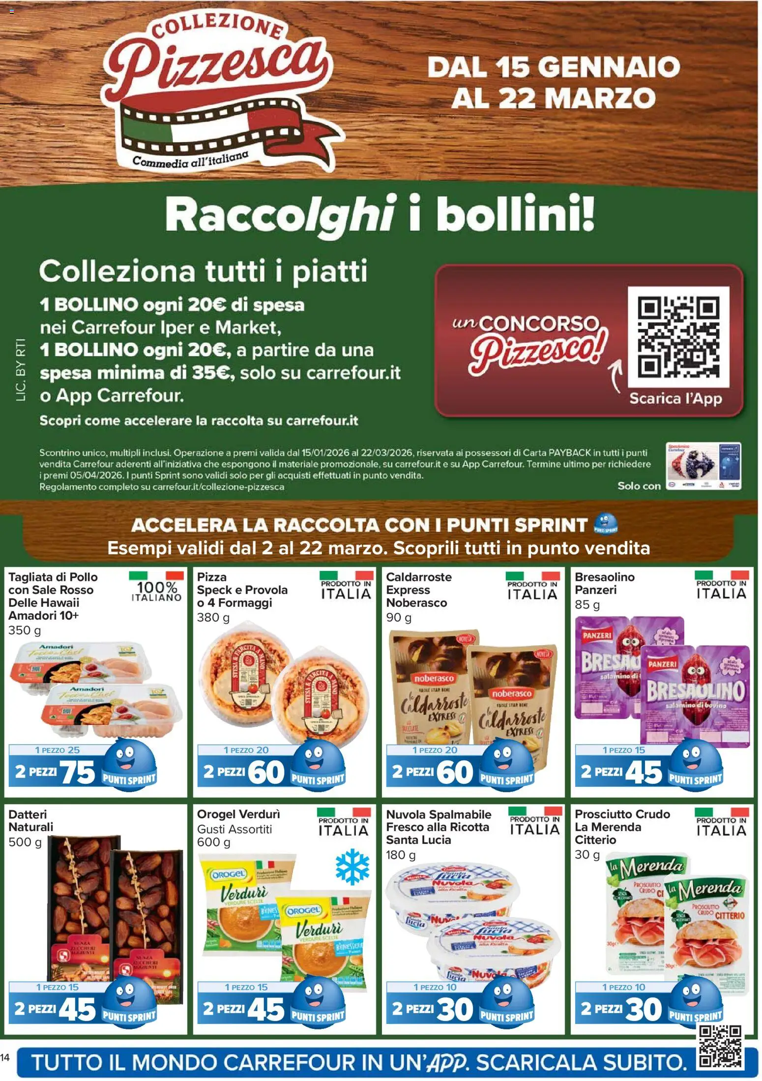 Volantino Carrefour del 02.03.2026 | Pagina: 14 | Prodotti: Pollo, Sale, Prosciutto, Ricotta