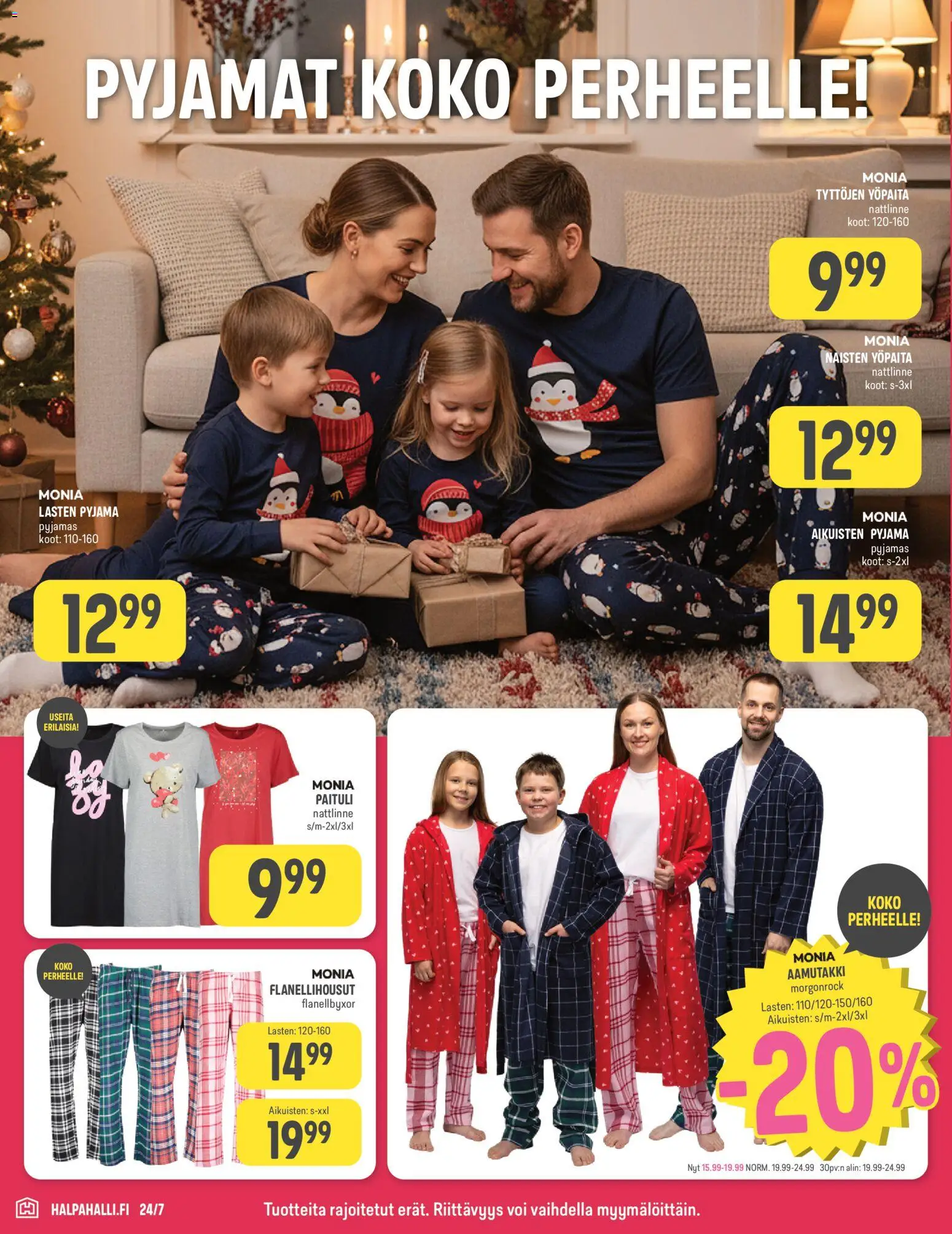 Halpa Halli - Black Friday – voimassa 12.11.2025 alkaen | Sivu: 8 | Tuotteet: Voi, Pyjama