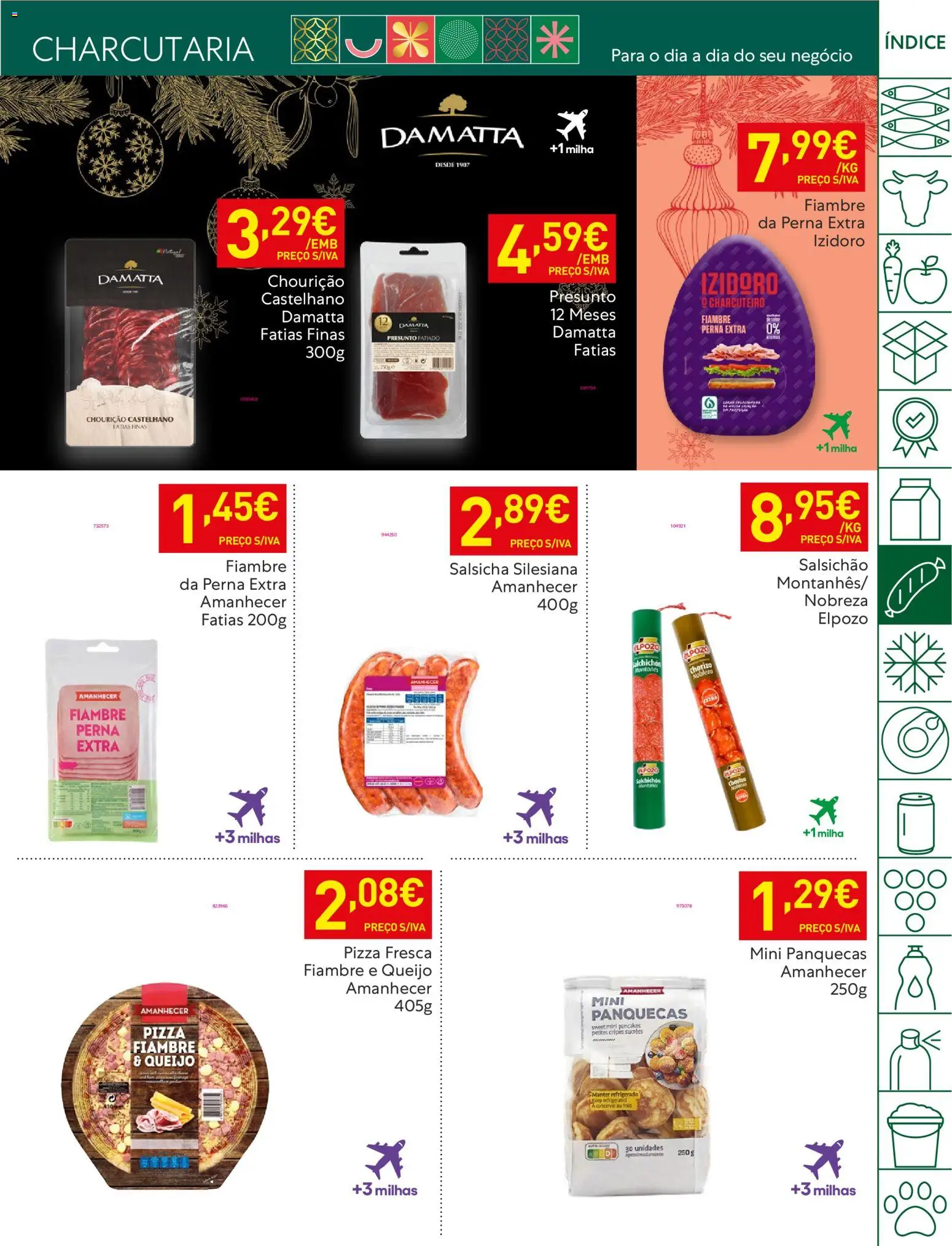 Recheio folheto │ válido de 18.11.2025 | Página: 15 | Produtos: Salsicha, Queijo, Presunto, Pizza