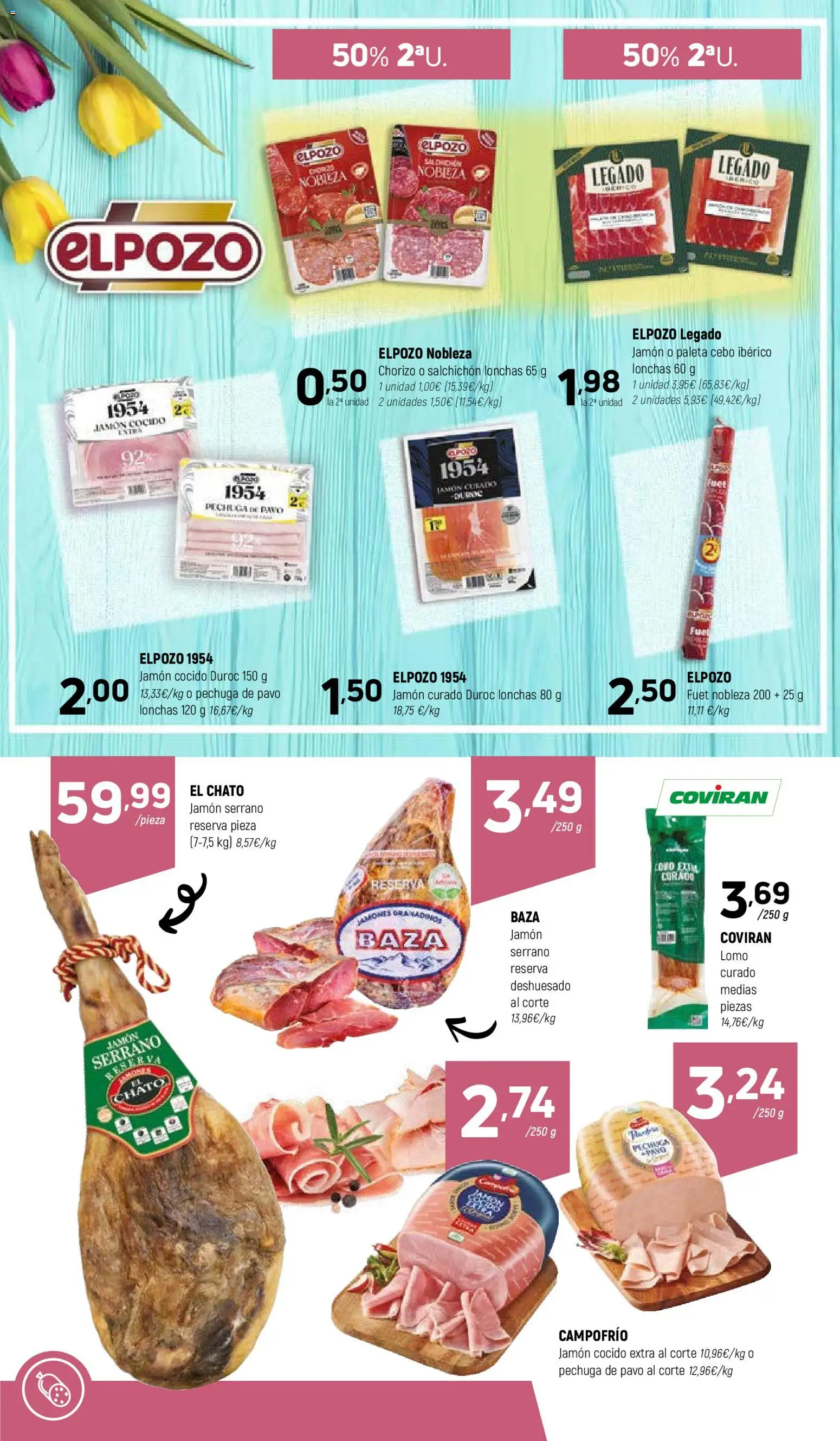 Coviran ofertas │ válido desde el 24.03.2026 | Página: 8 | Productos: Jamón serrano, Medias, Jamón, Jamón cocido