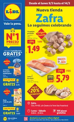 Vista previa Lidl Zafra válido desde el 09.03.2026