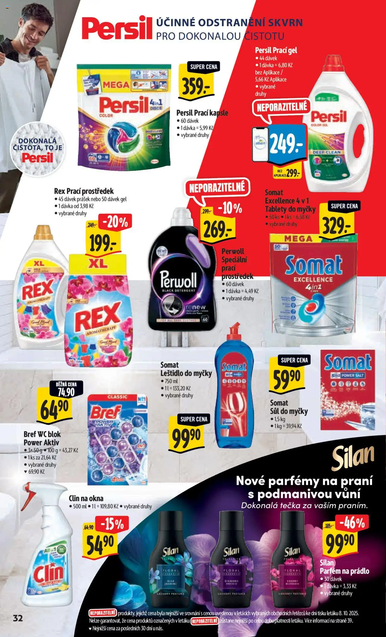 Albert leták - Hypermarket od 15.10.2025 | Strana: 41 | Produkty: Leštidlo do myčky, Prací prostředek, Somat, Parfém