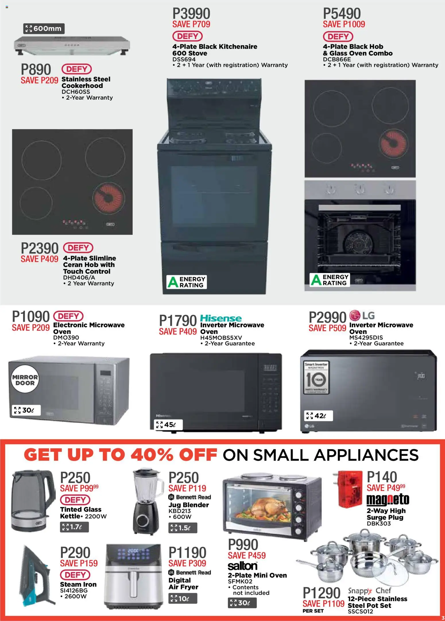 New House and Home catalogue – valid from 24.11.2025 | Page: 3 | Products: Oven, Hob, Microwave, Air fryer