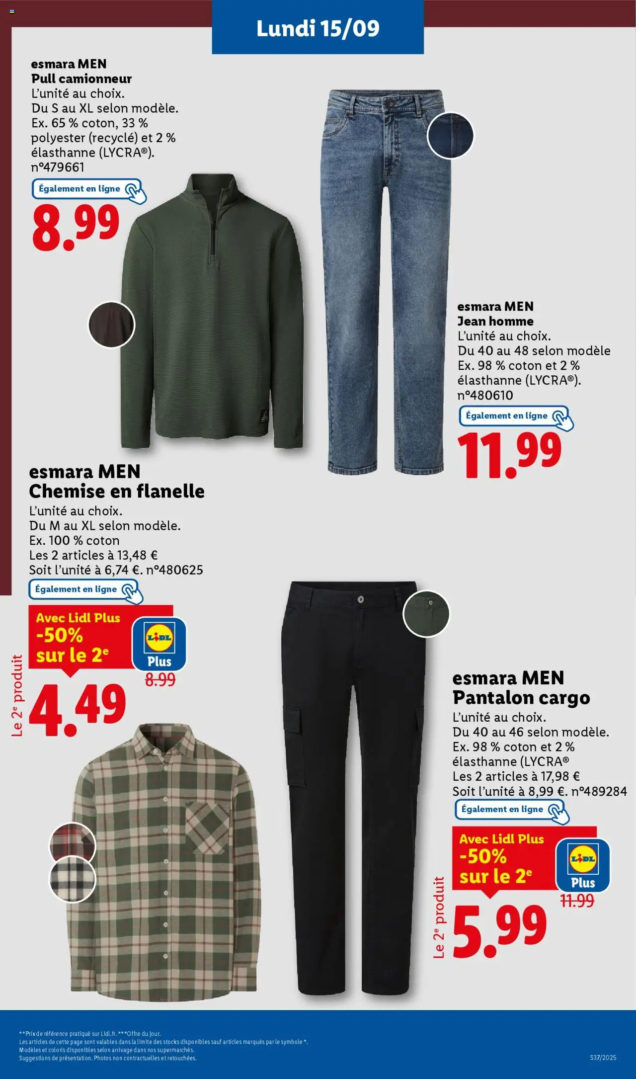 | Page: 25 | Produits: Coton, Chemise, Pull, Pantalon