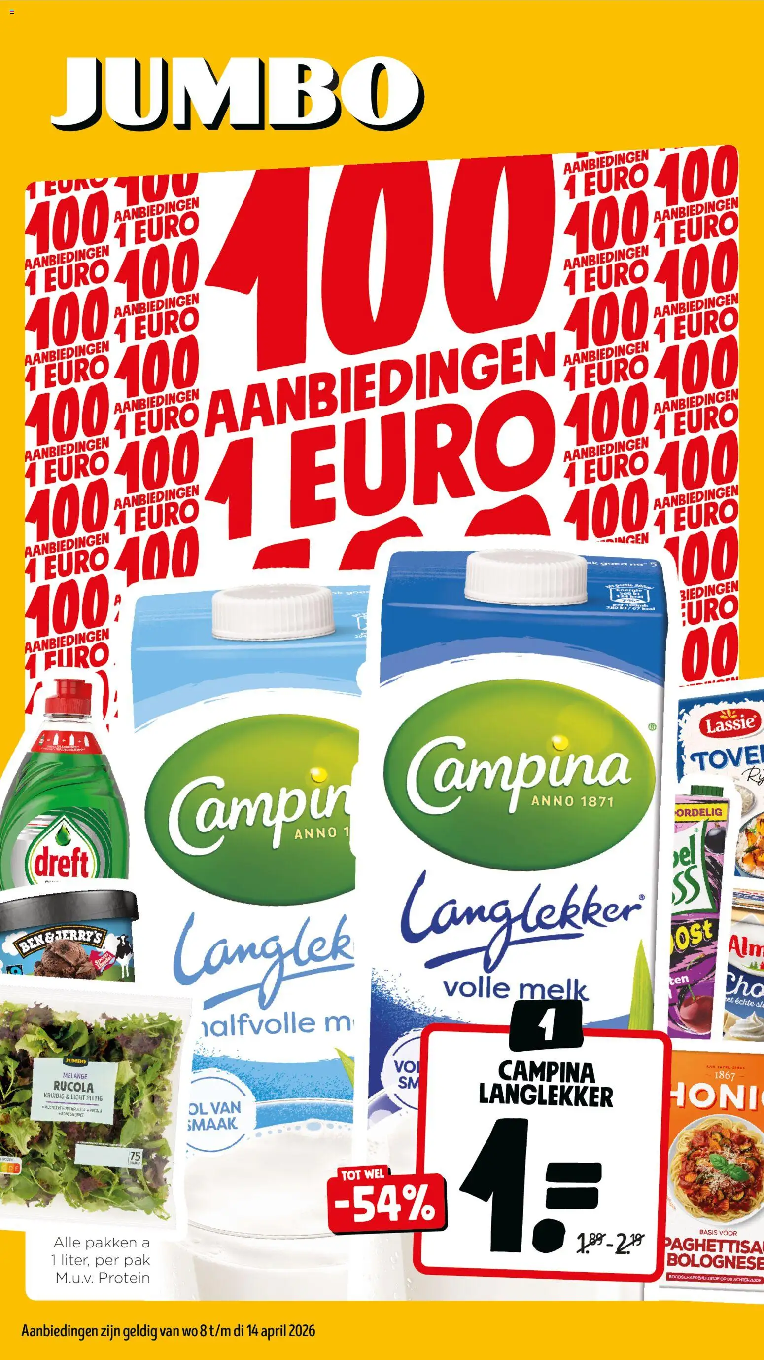{H1} | Pagina: 1 | Producten: Melk, Rucola, Volle melk