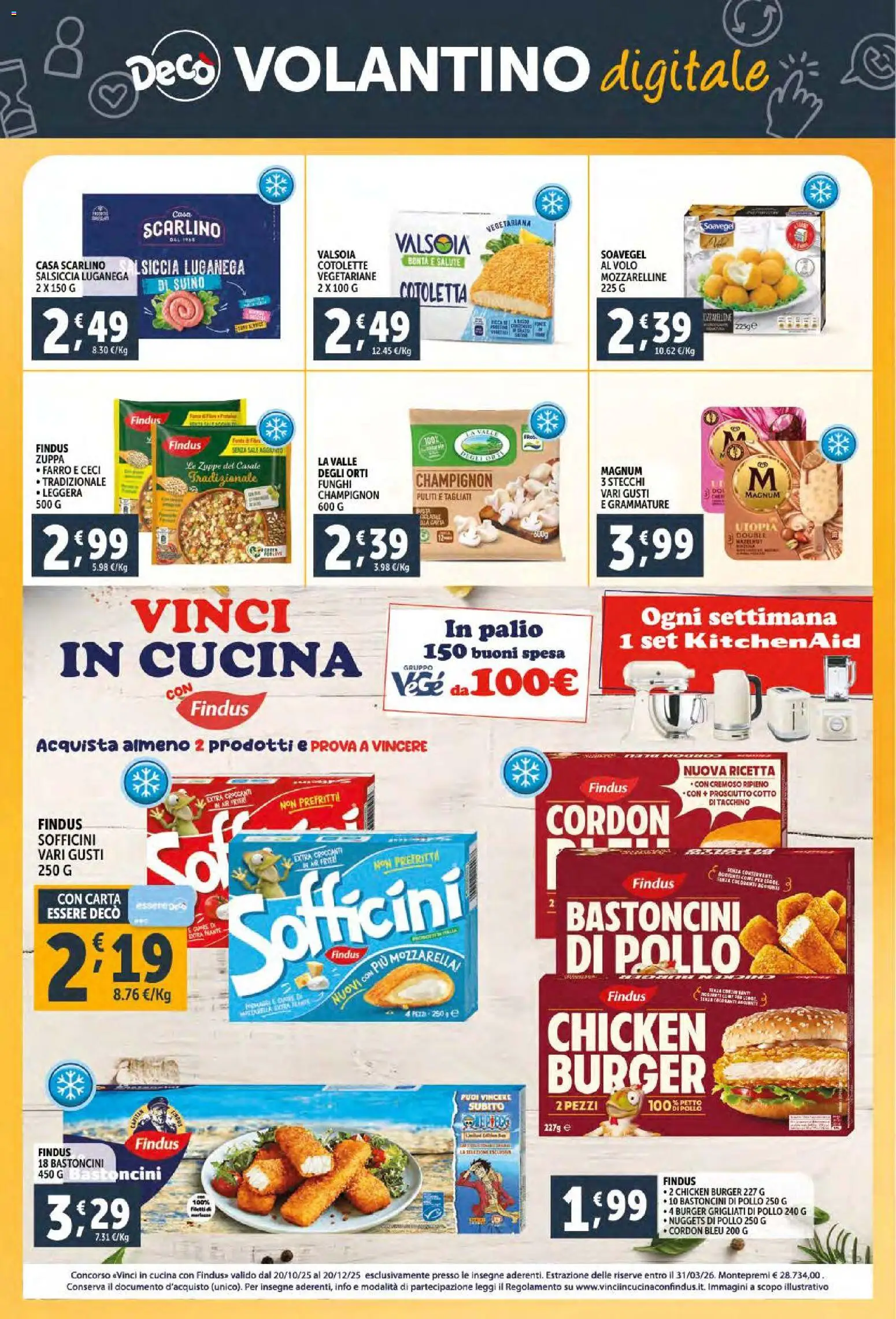 Volantino Decò del 02.12.2025 | Pagina: 31 | Prodotti: Pollo, Nuggets, Mozzarella, Farro