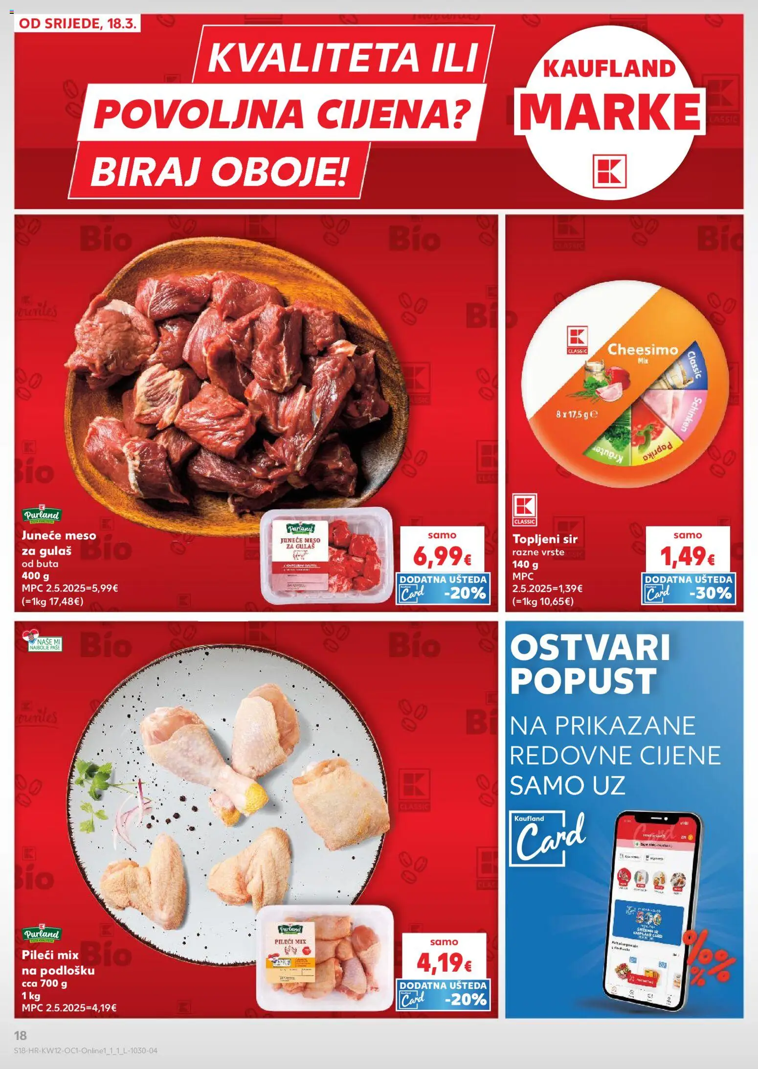 Kaufland HR akciós ujság - amely érvényes a következő dátumtól: 18.03.2026 | Oldal: 18