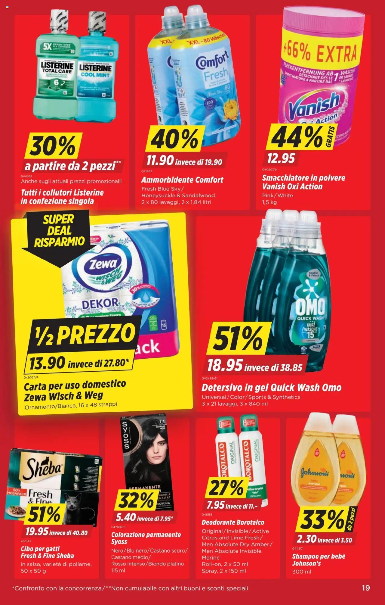 Denner Aktionen IT ab 26.08.2025 | Seite: 19 | Produkte: Shampoo, Deodorant