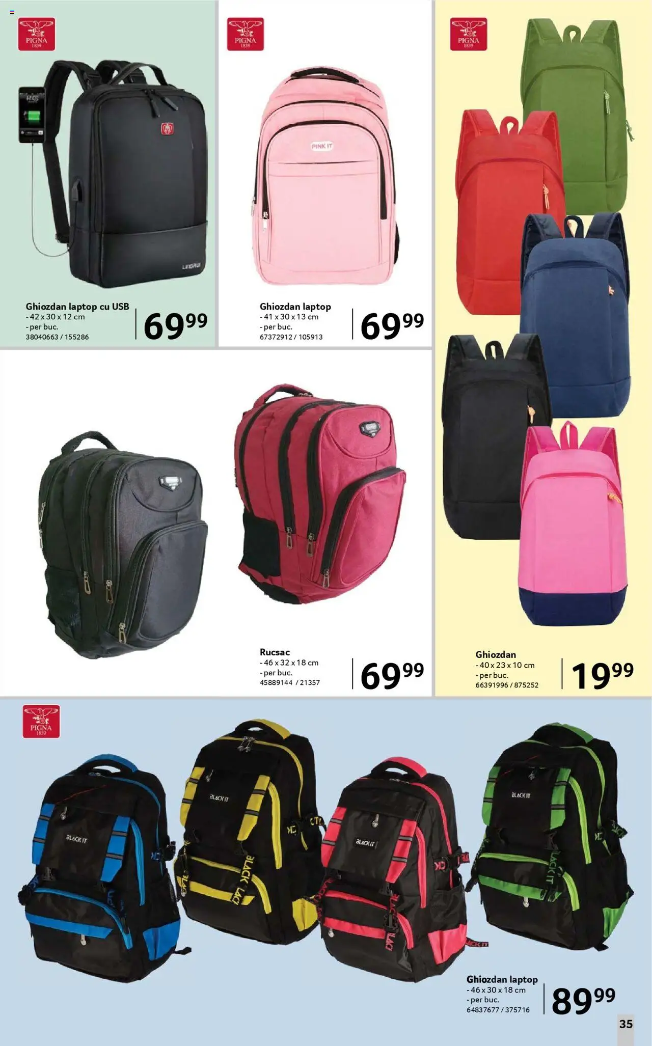 Catalog Selgros - Școala  – valabil de la 08.08.2025 | Pagină: 35 | Produse: Laptop, Usb, Ghiozdan, Rucsac