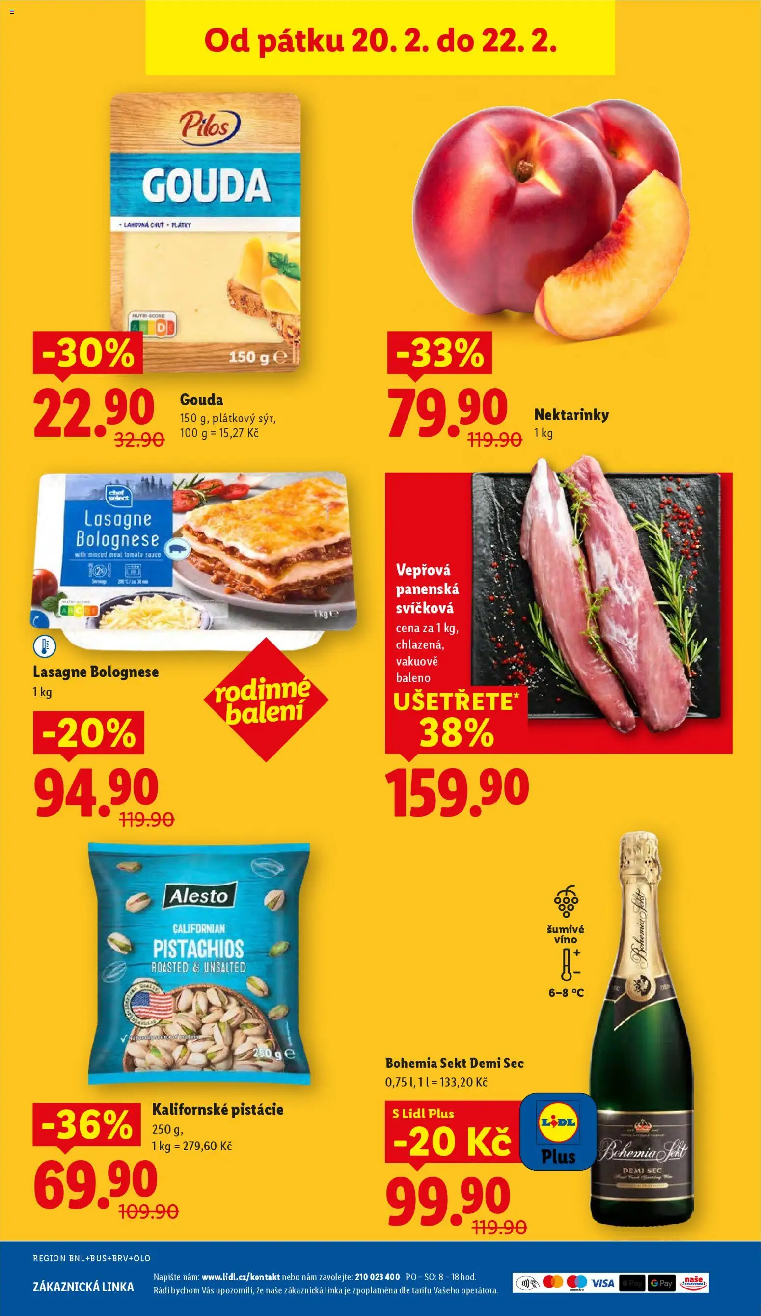 Lidl leták od 19.02.2026 | Strana: 41 | Produkty: Gouda, Sýr, Bohemia sekt, Pistácie