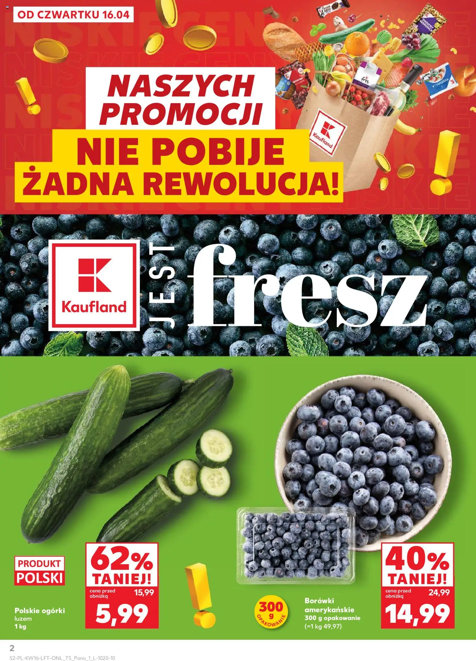 Kaufland gazetka od 16.04.2026 | Strona: 2 | Produkty: Ogórki